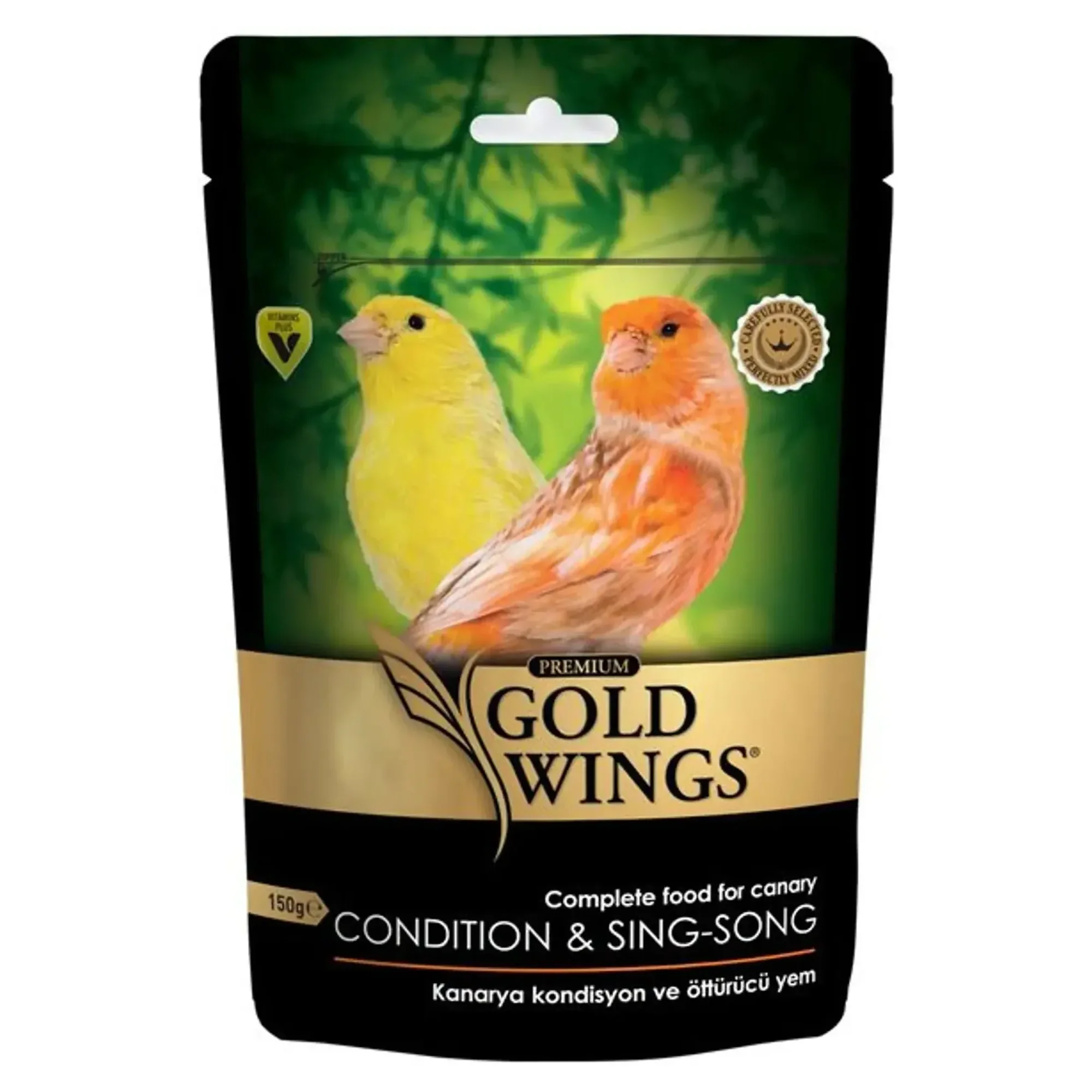 Gold Wings Gold Wings Premium Kondisyon Destekleyici ve Öttürücü Kanarya Yemi 200G