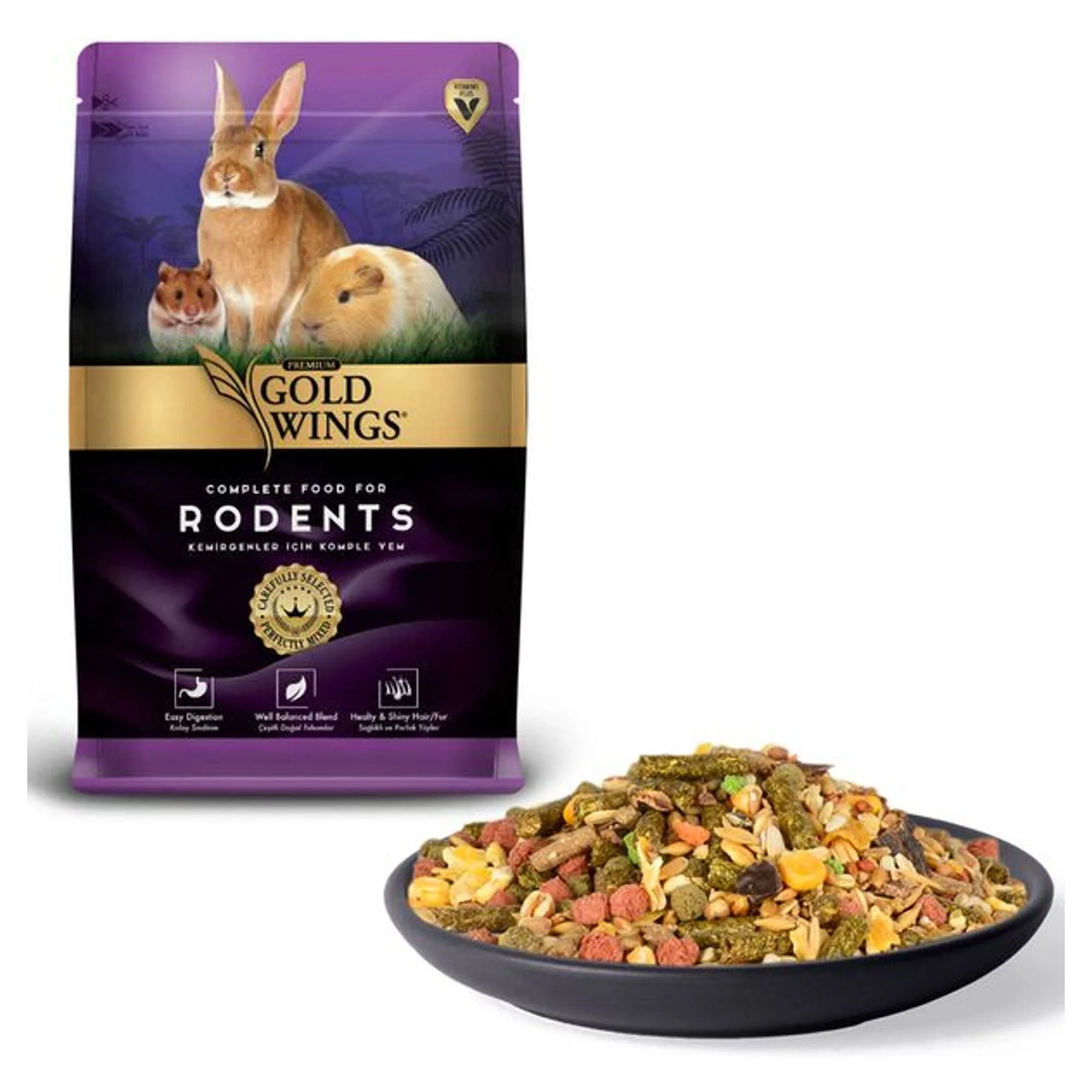 Gold Wings Gold Wings Premium Kemirgen Yemi 1KG
