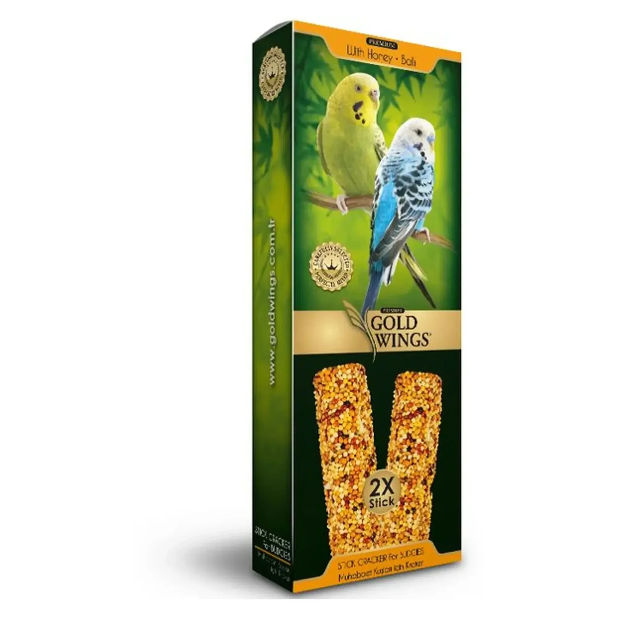 Gold Wings Gold Wings Premium Ballı Muhabbet Kuşu Krakeri 2'li