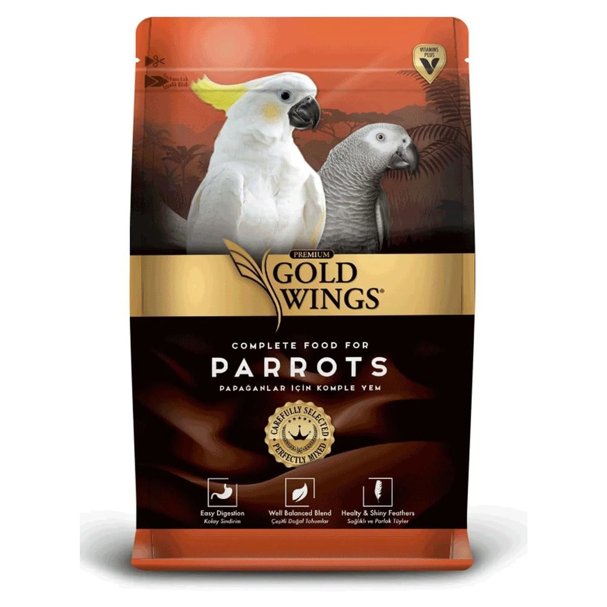 Gold Wings Premium Papağan Yemi 1KG — Papağan Yemleri — Görsel 2