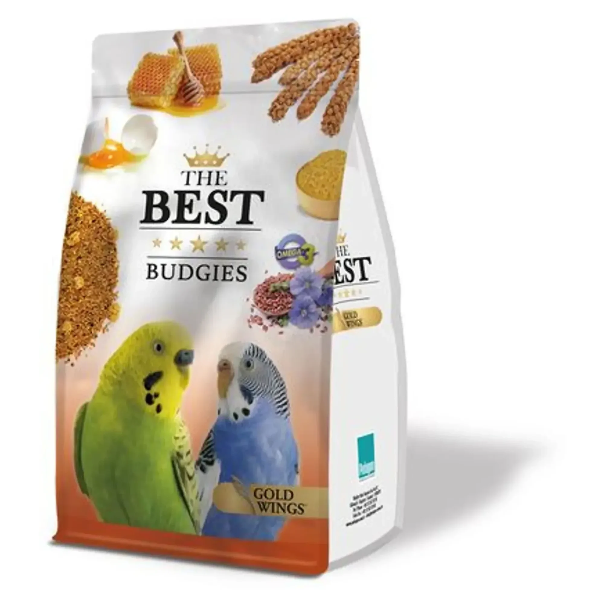 Gold Wings Gold Wings The Best Ballı ve Yumurtalı Muhabbet Kuşu Yemi 1.25 KG