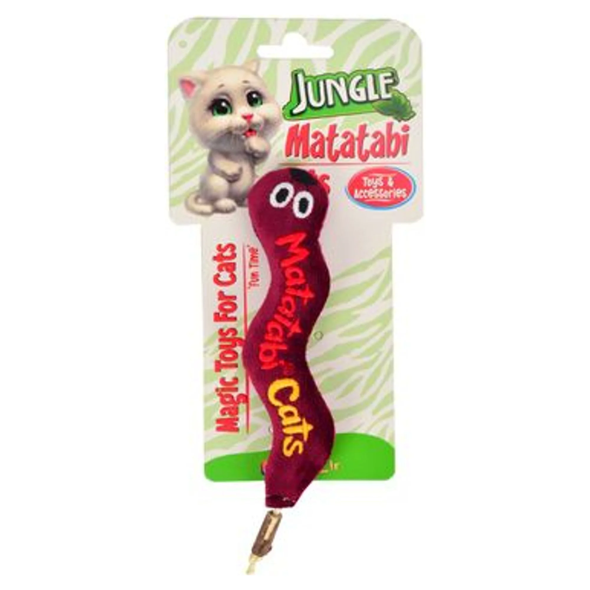 Jungle Matatabi Peluş Solucan Kedi Oyuncağı S