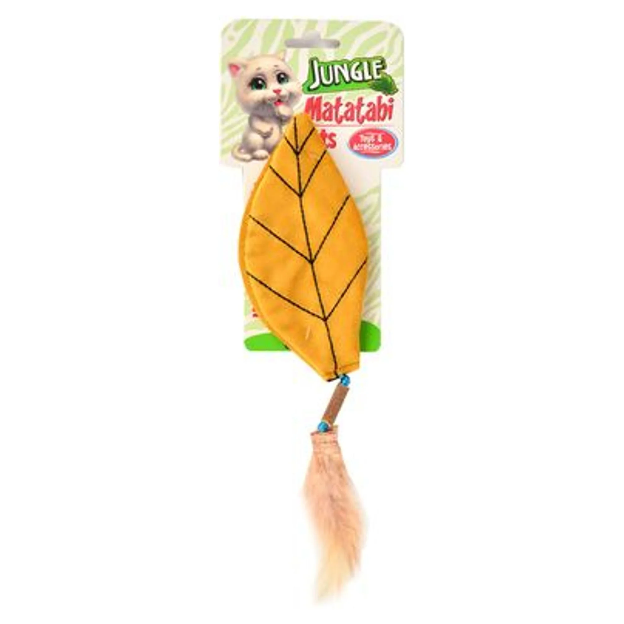 Jungle Matatabi Peluş Yaprak Kedi Oyuncağı