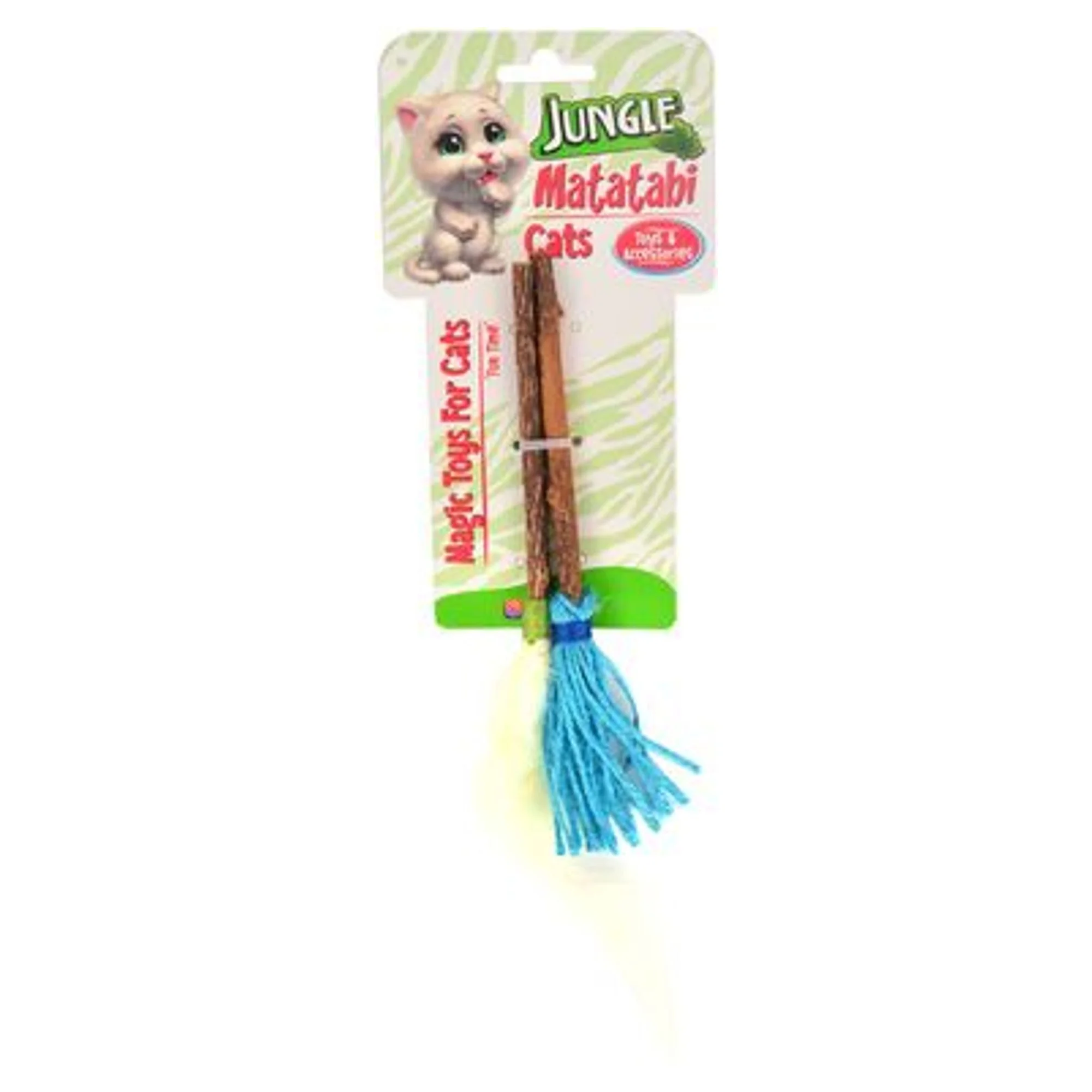 Jungle Matatabi Fur&Mop Tüylü Çubuk Kedi Oyuncağı 