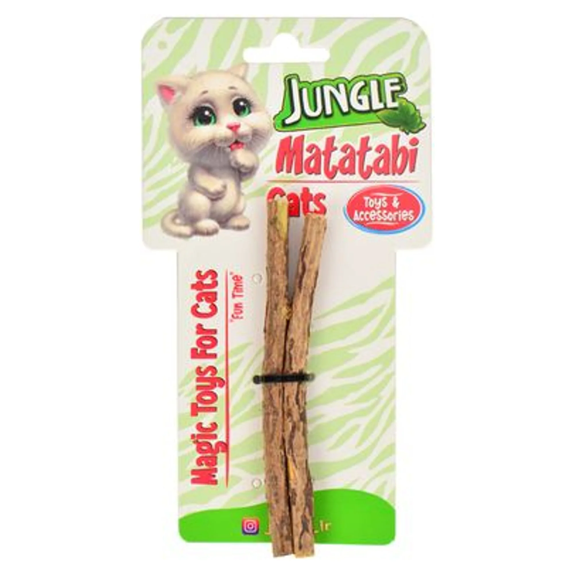 Jungle Matatabi Medium Çubuk Kedi Oyuncağı 2'li