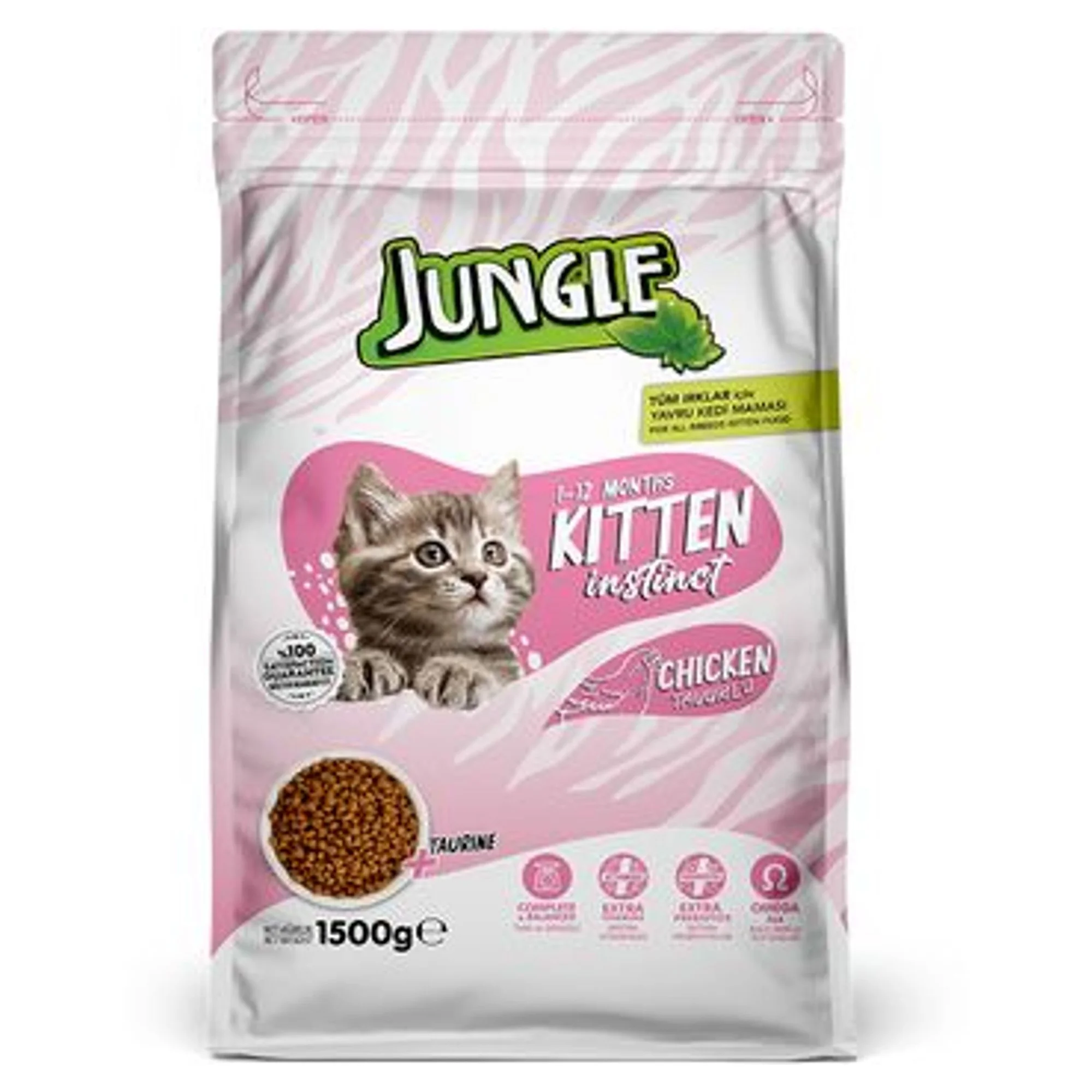 Jungle Tavuklu Yavru Kedi Maması 1.5 KG
