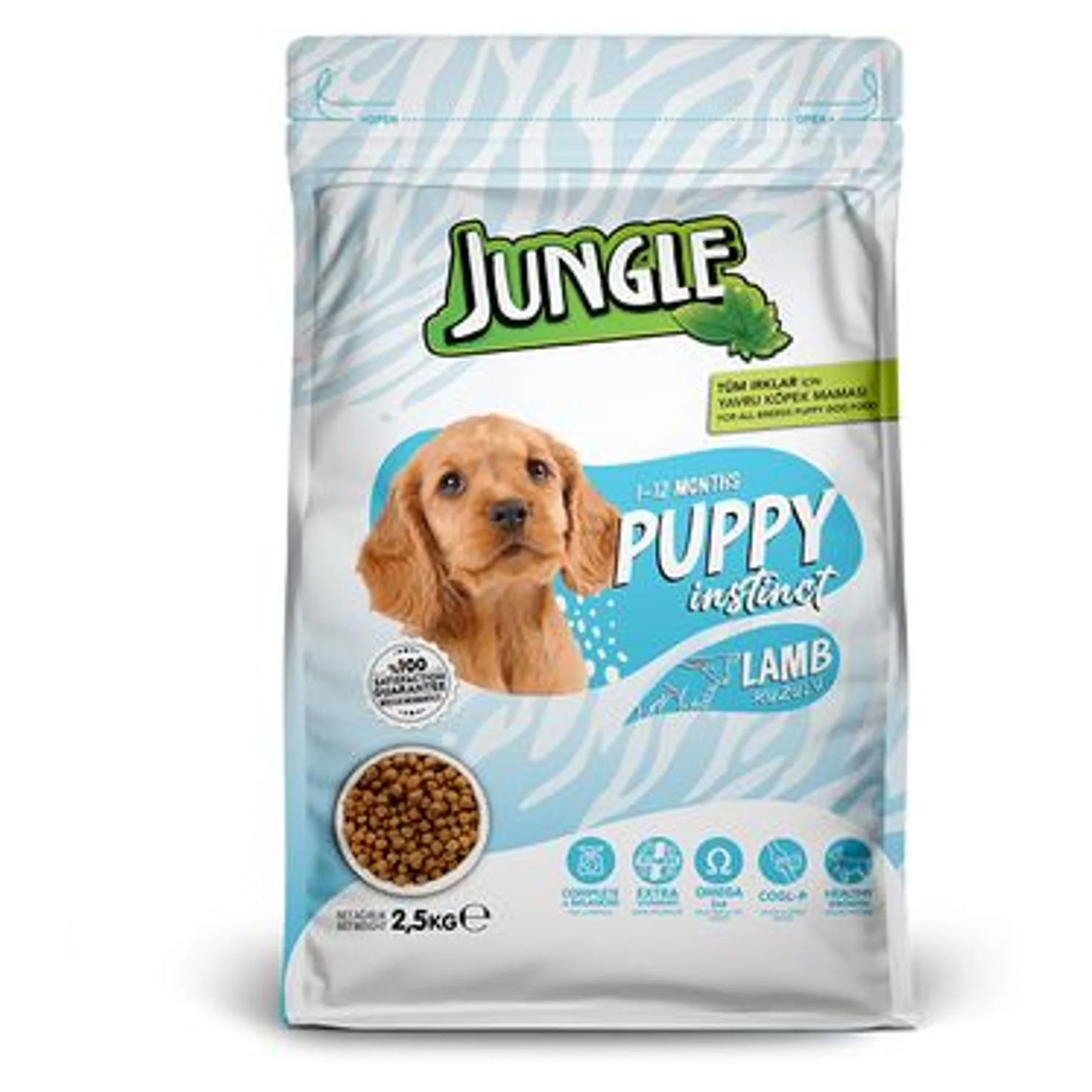 Jungle Kuzu Etli Yavru Köpek Maması 2.5 KG