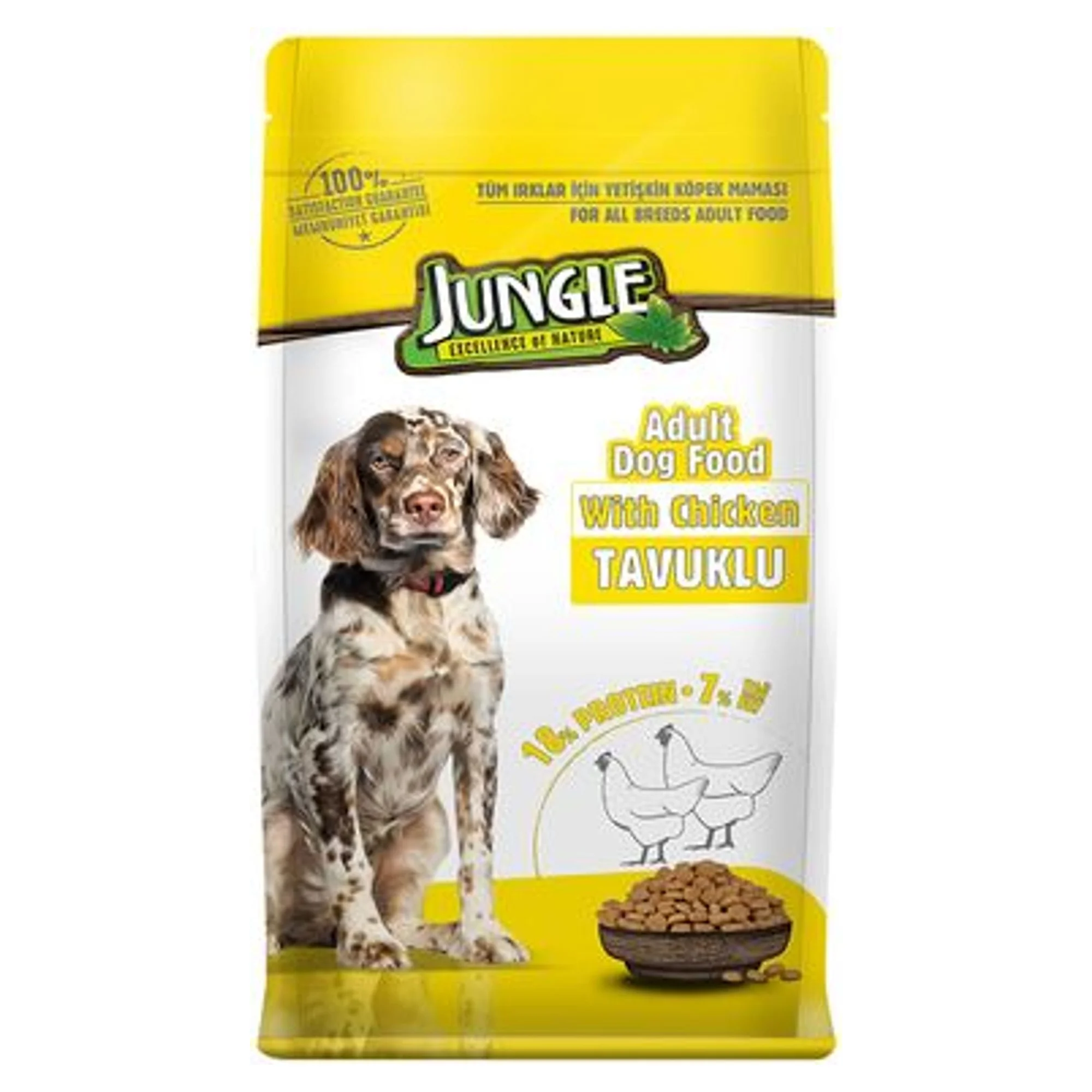 Jungle Tavuklu Yetişkin Köpek Maması 15  KG