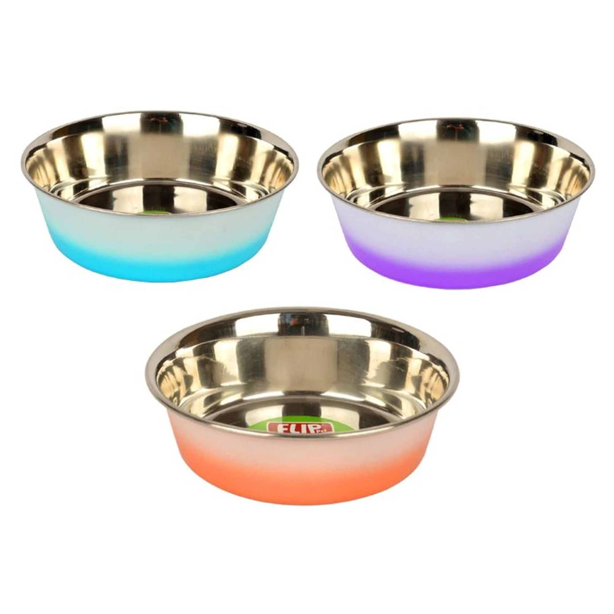 Flip Çift Renkli Çelik Mama Kabı 11 CM