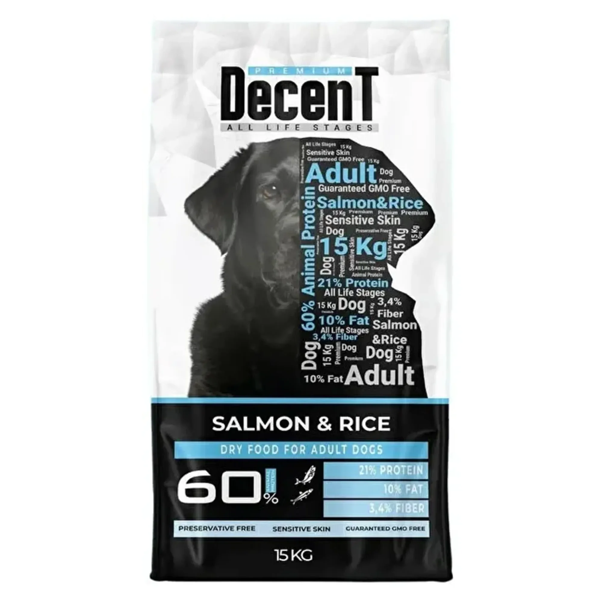 Decent Somonlu Yetişkin Köpek Maması 15 KG