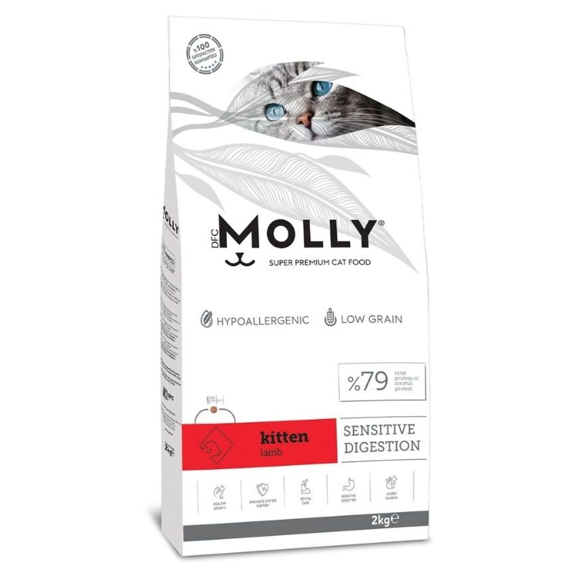 Molly Hipoalerjenik Düşük Tahıllı Kuzu Etli Yavru Kedi Maması 2kg