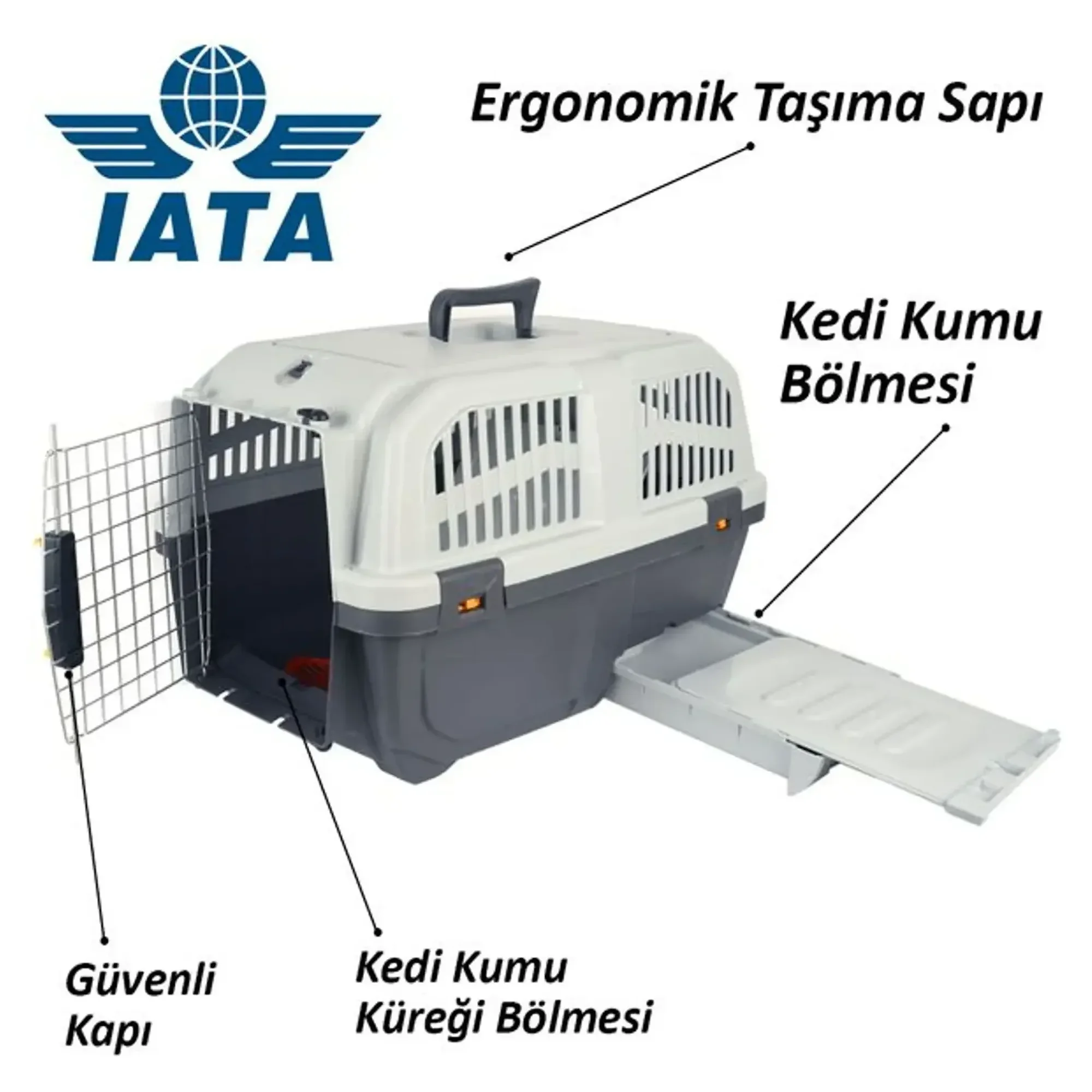 MPS Skudo-3 Kedi Seyahat Çantası — Metal Kapılı Çantalar, 2 kg — Görsel 2