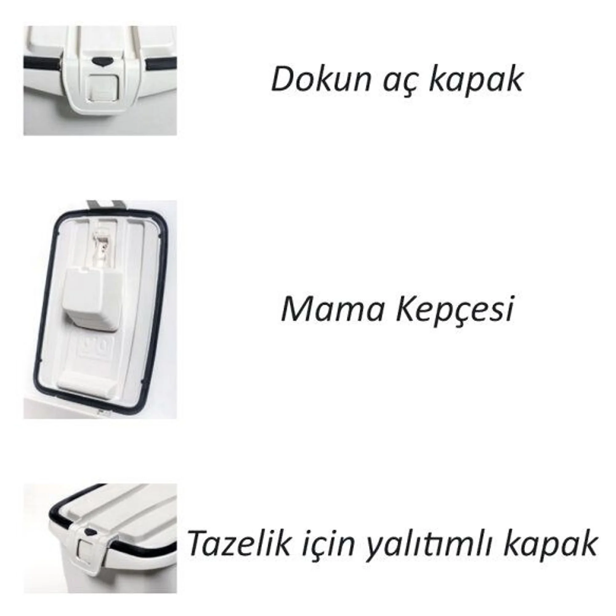 MPS Mps Mama Saklama Kabı Medium-Beyaz 33 L — Yaşam Ürünleri — Görsel 3