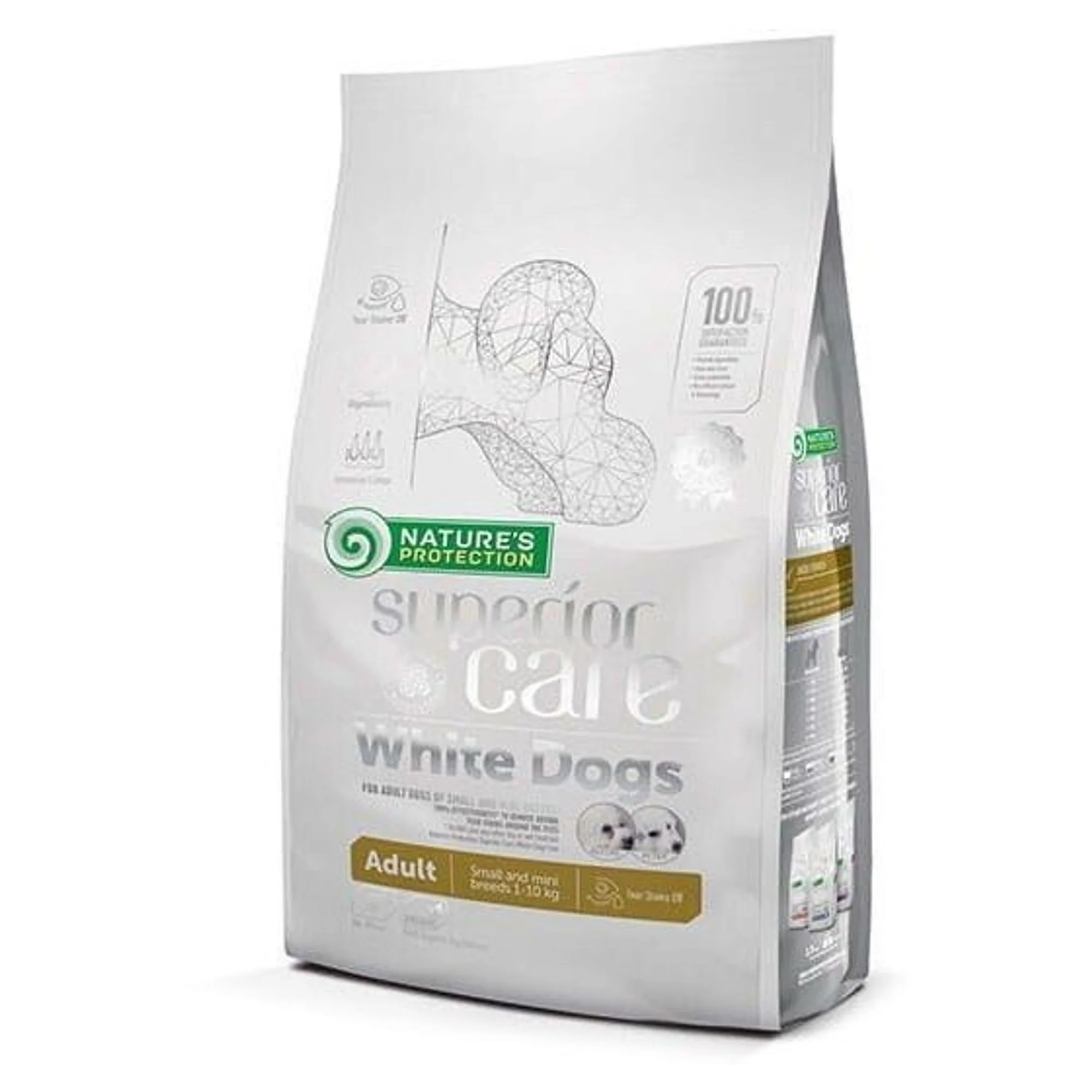 Nature's Protection Small Mini White Dogs Kuzu Etli Yetişkin Köpek Maması 1.5 KG