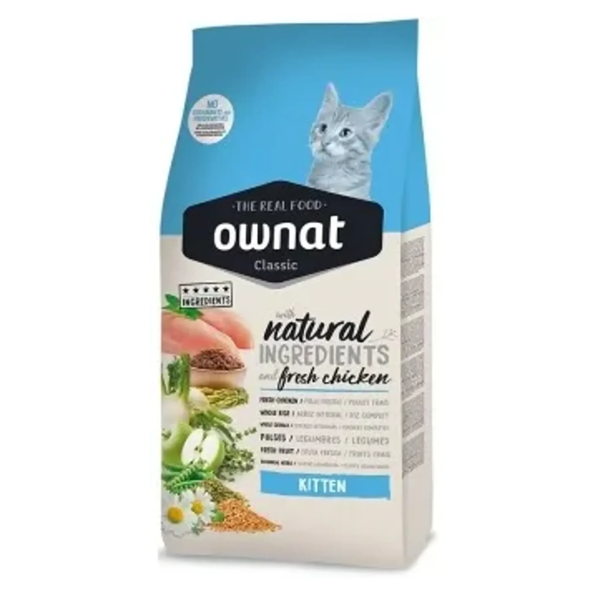Ownat Classic Tavuklu Yavru Kedi Maması 1.5 KG