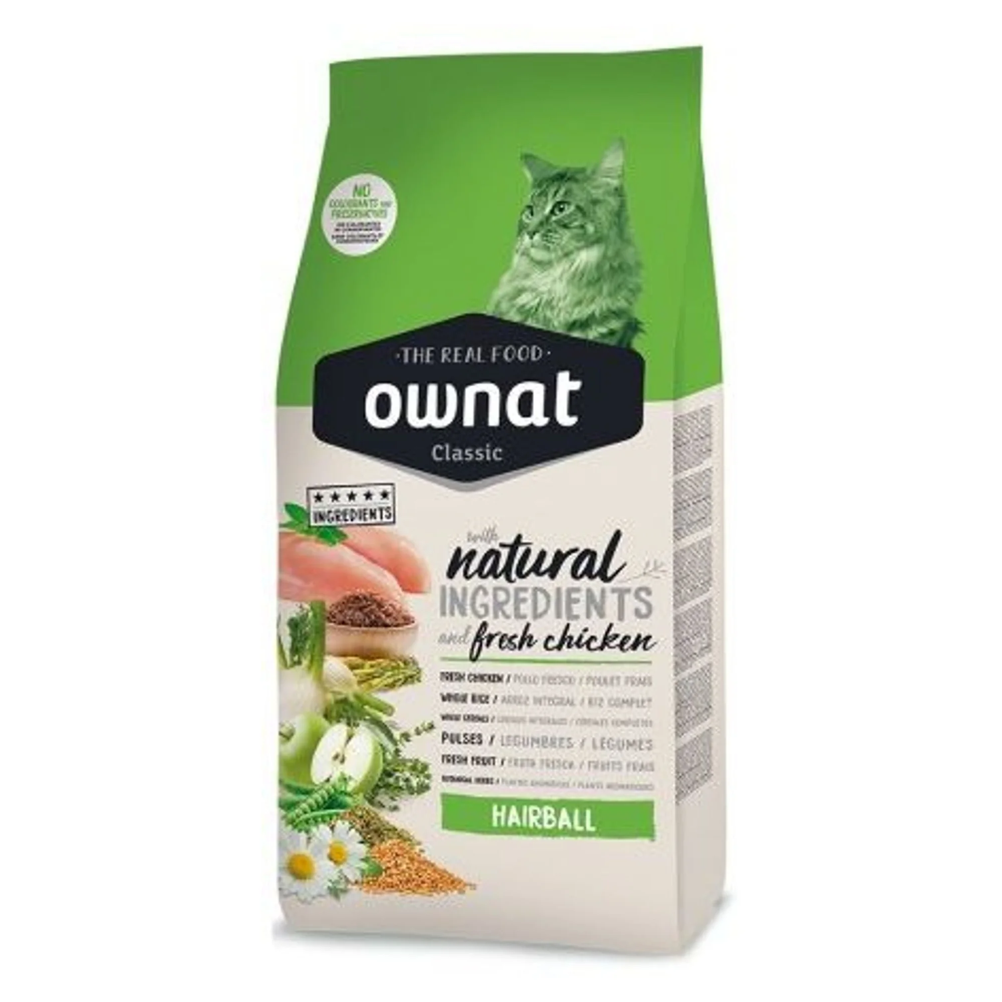Ownat Hairball Tavuklu Yetişkin Kedi Maması 4 KG
