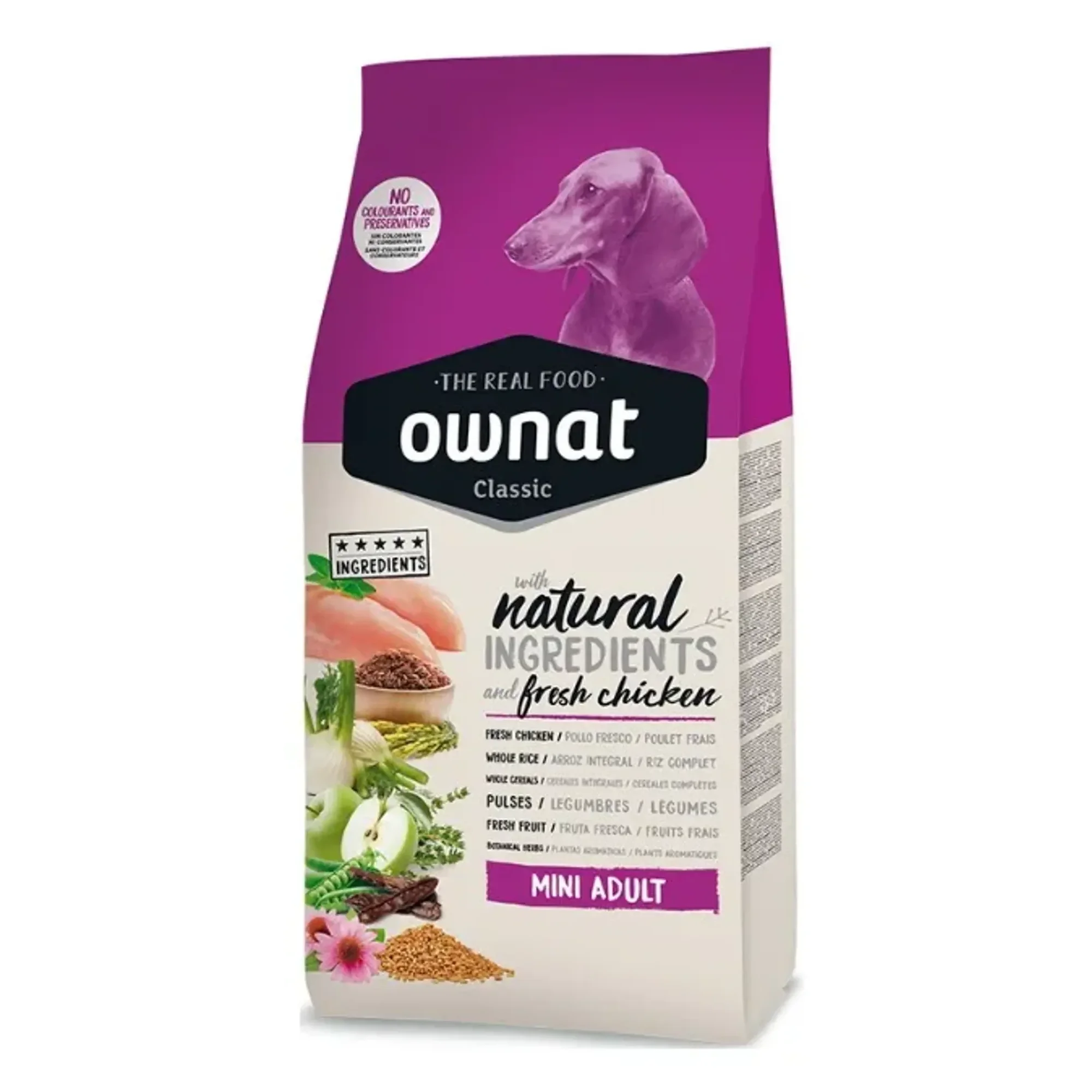 Ownat Ownat Classic Tavuklu Mini Irk Yetişkin Köpek Maması 4 KG