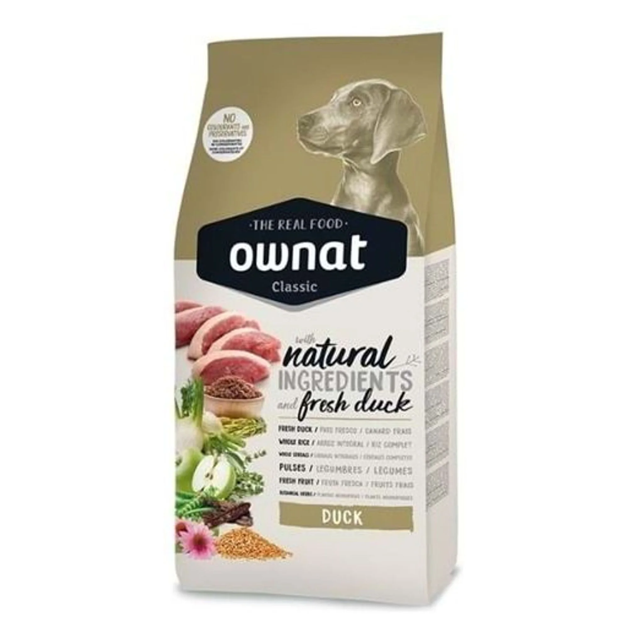 Ownat Classic Ördekli Yetişkin Köpek Maması 4 KG