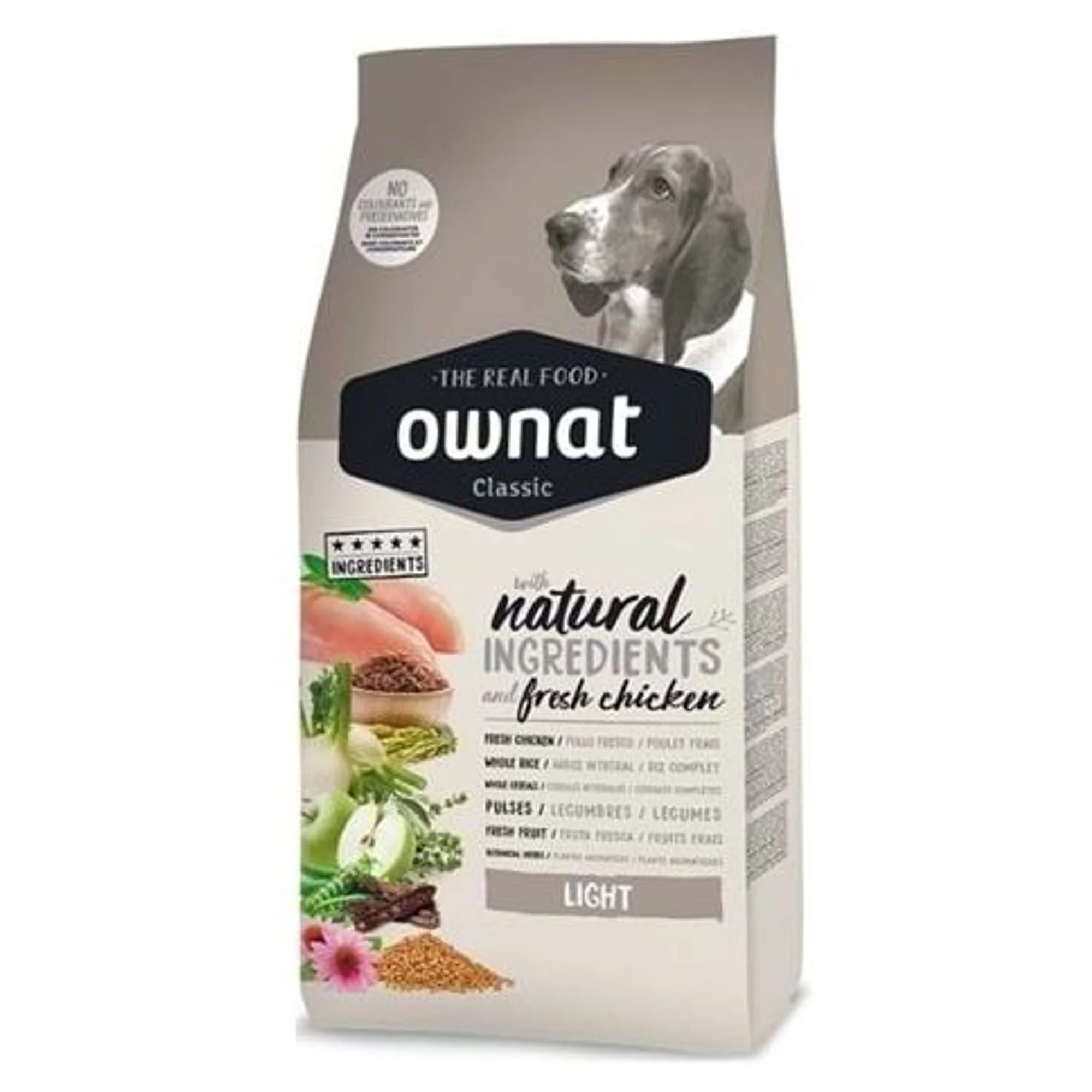 Ownat Classic Light Tavuklu Yetişkin Köpek Maması 4 KG