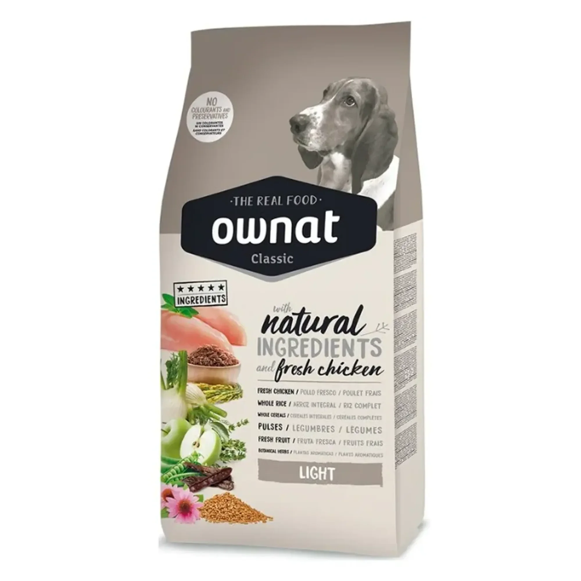 Ownat Classic Light Tavuklu Yetişkin Köpek Maması 12 KG