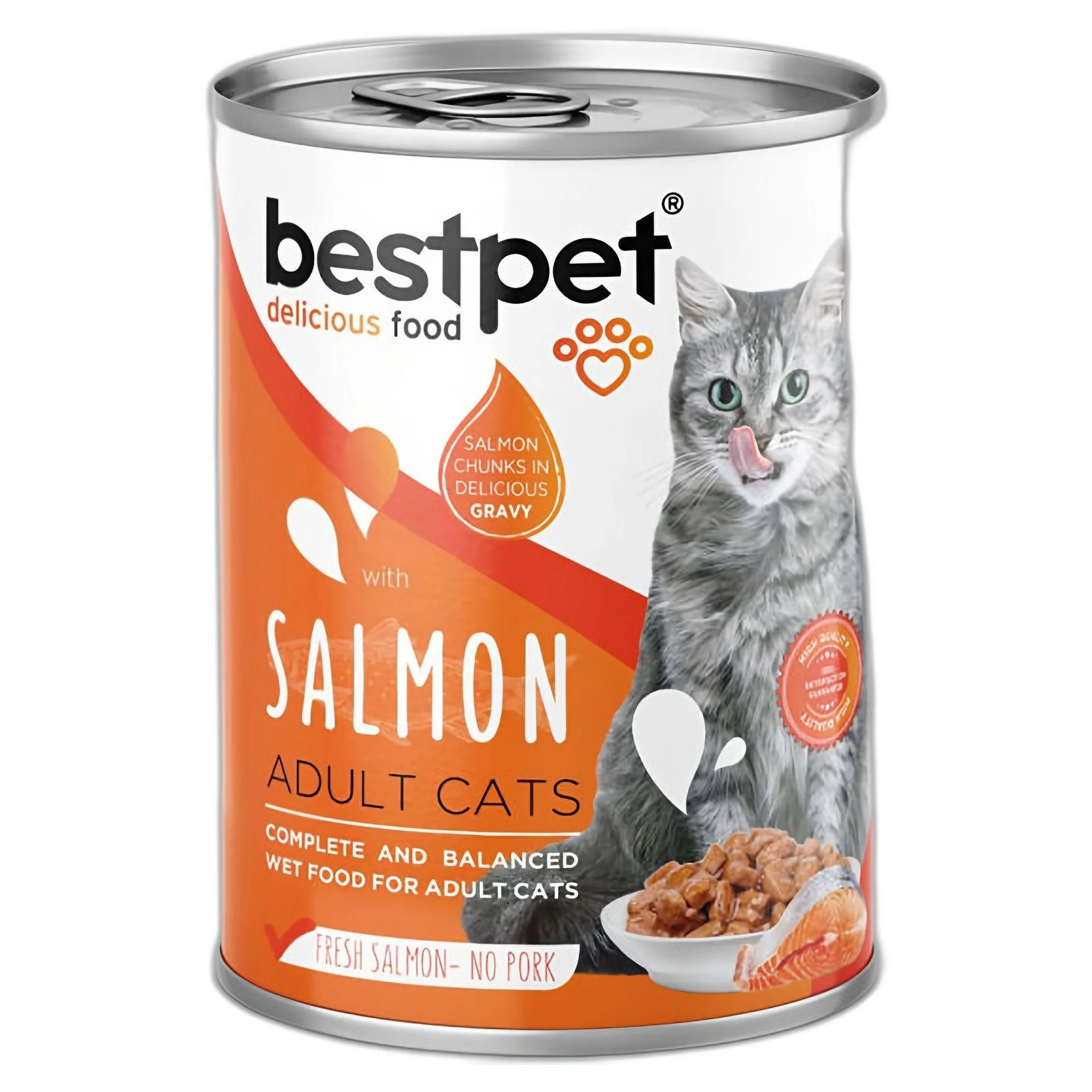 Bestpet Bestpet Gravy Parça Somonlu Yetişkin Kedi Konservesi 400 G