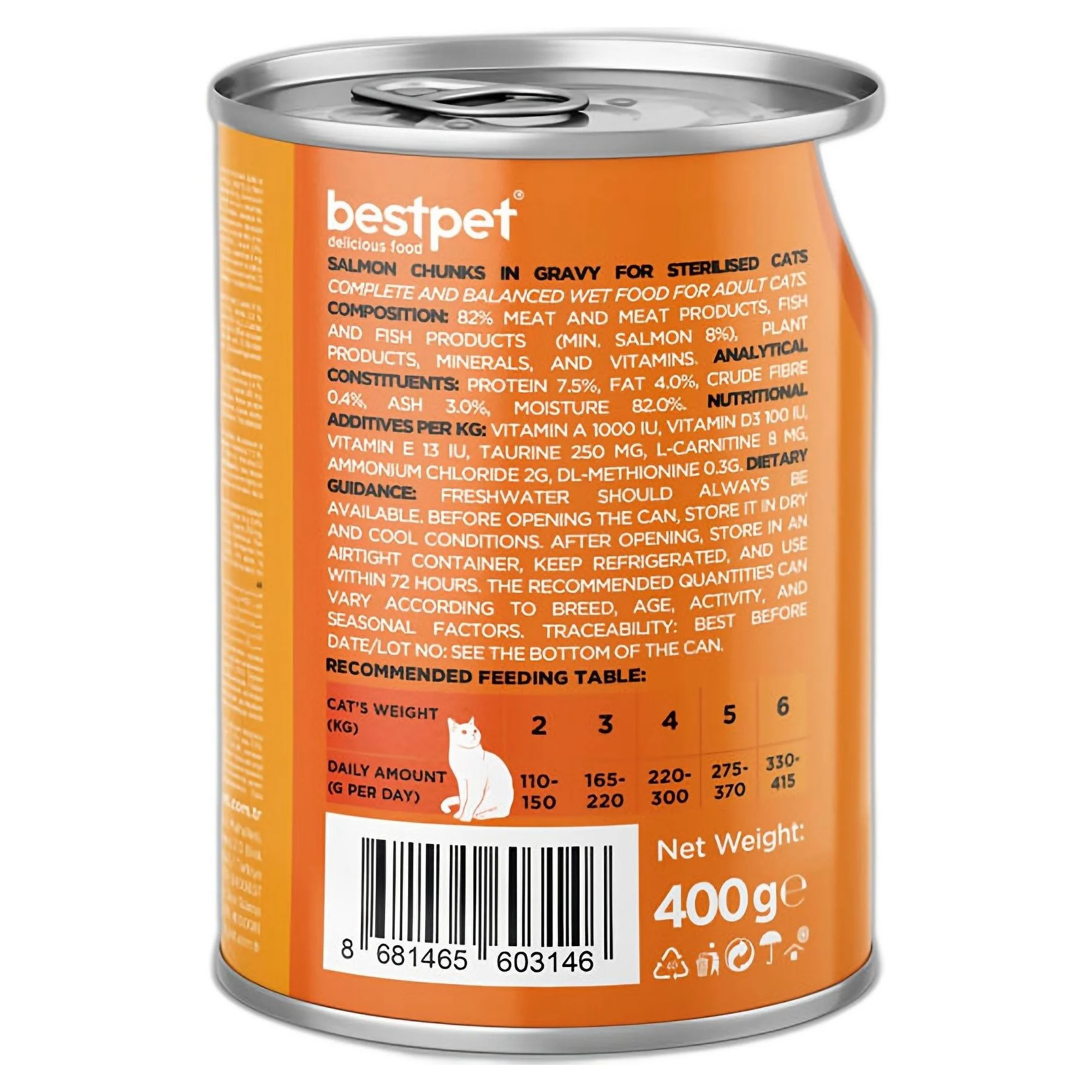 Bestpet Gravy Parça Somonlu Yetişkin Kedi Konservesi 400 G — Normal — Görsel 2