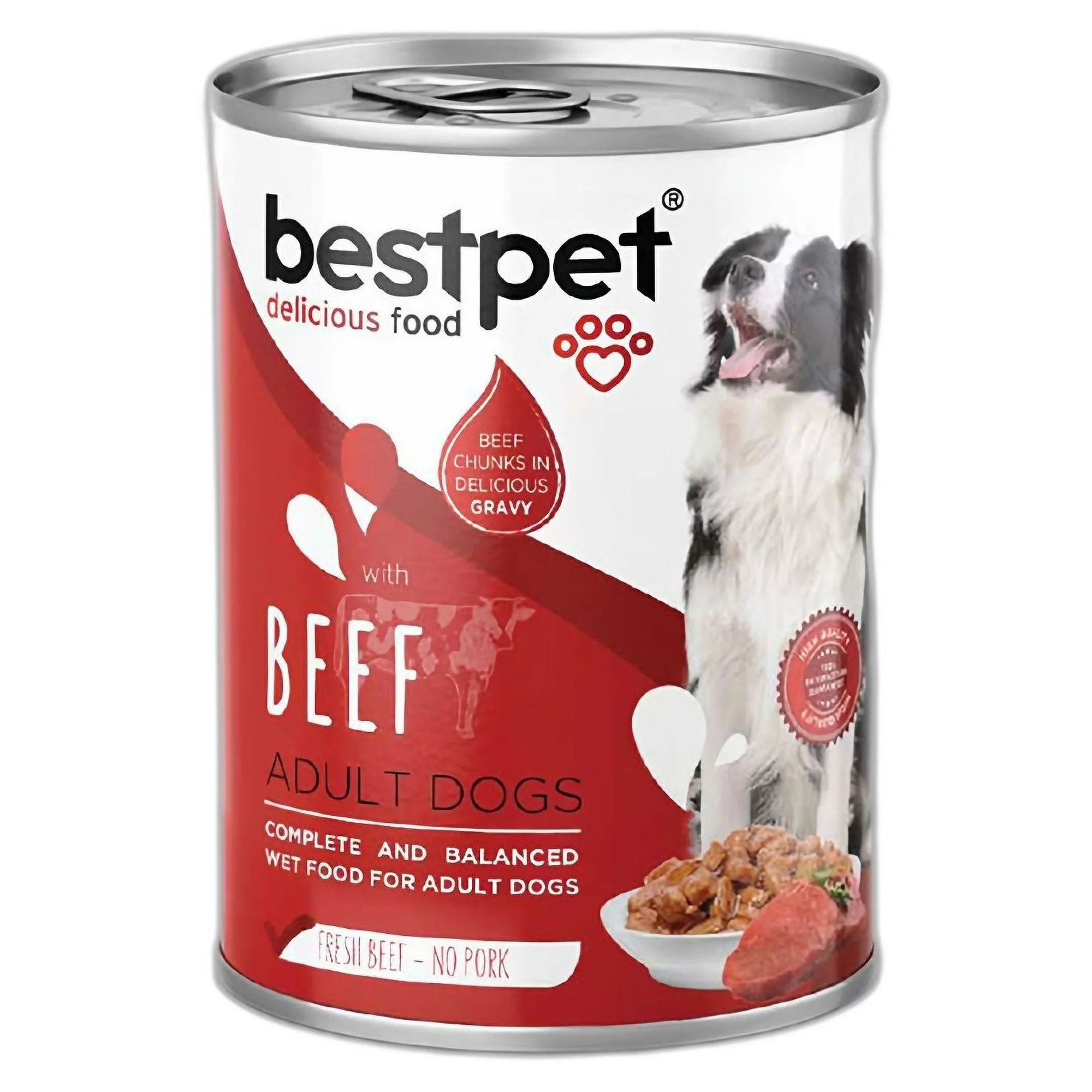 Bestpet Gravy Parça Sığır Etli Yetişkin Köpek Konservesi 400 G