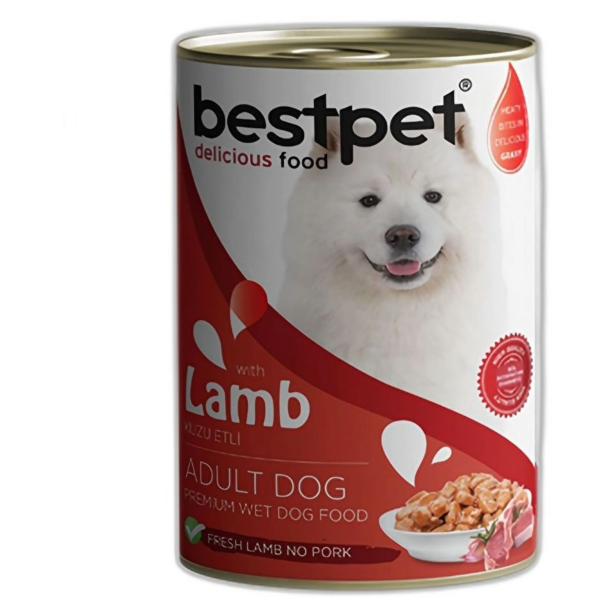 Bestpet Gravy Parça Kuzu Etli Yetişkin Köpek Konservesi 400 G