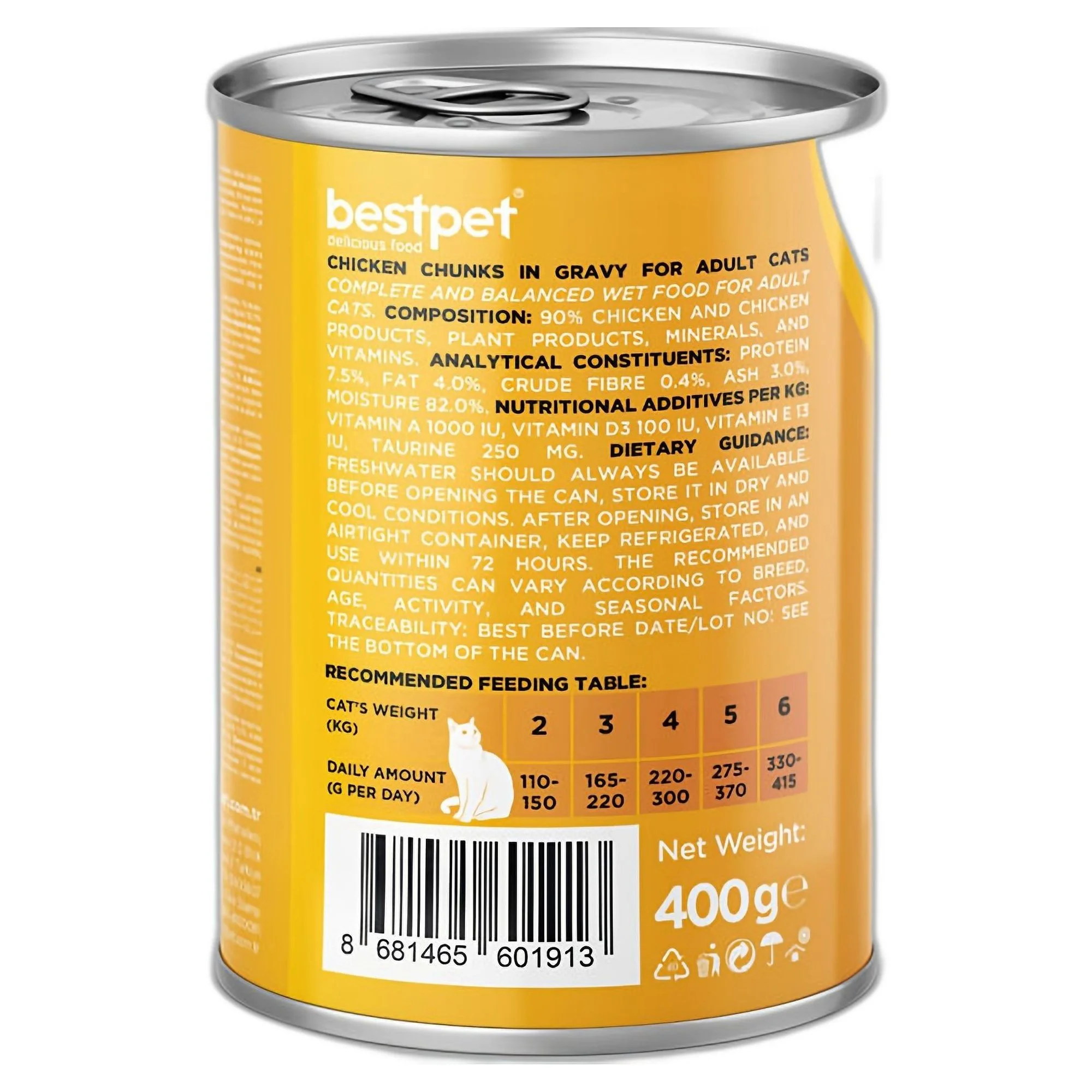 Bestpet Gravy Parça Tavuk Etli Yetişkin Kedi Konservesi 400 G — Normal — Görsel 3