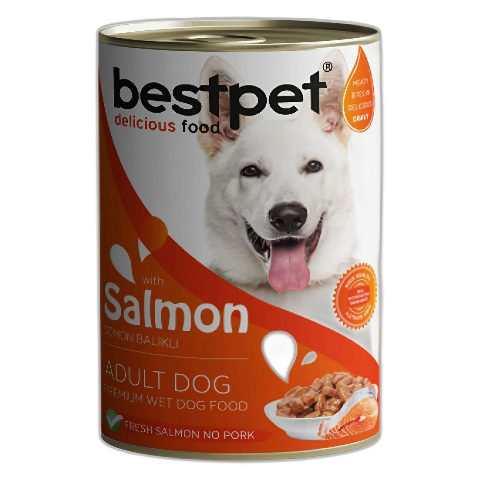 Bestpet Gravy Parça Somon Balıklı Yetişkin Köpek Konservesi 400 G