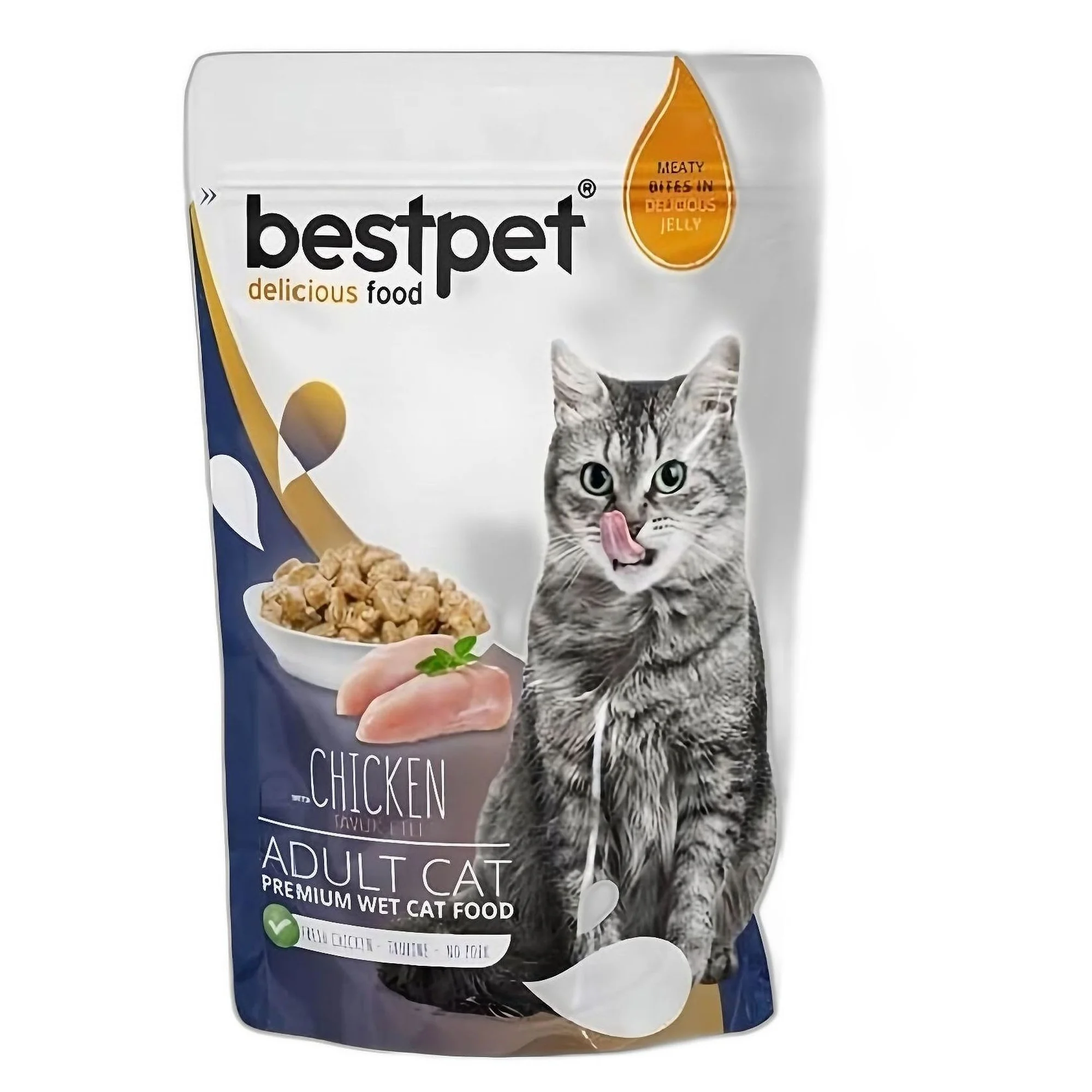 Bestpet Bestpet Chicken in Jelly Tavuklu Yaş Yetişkin Kedi Maması 85 G