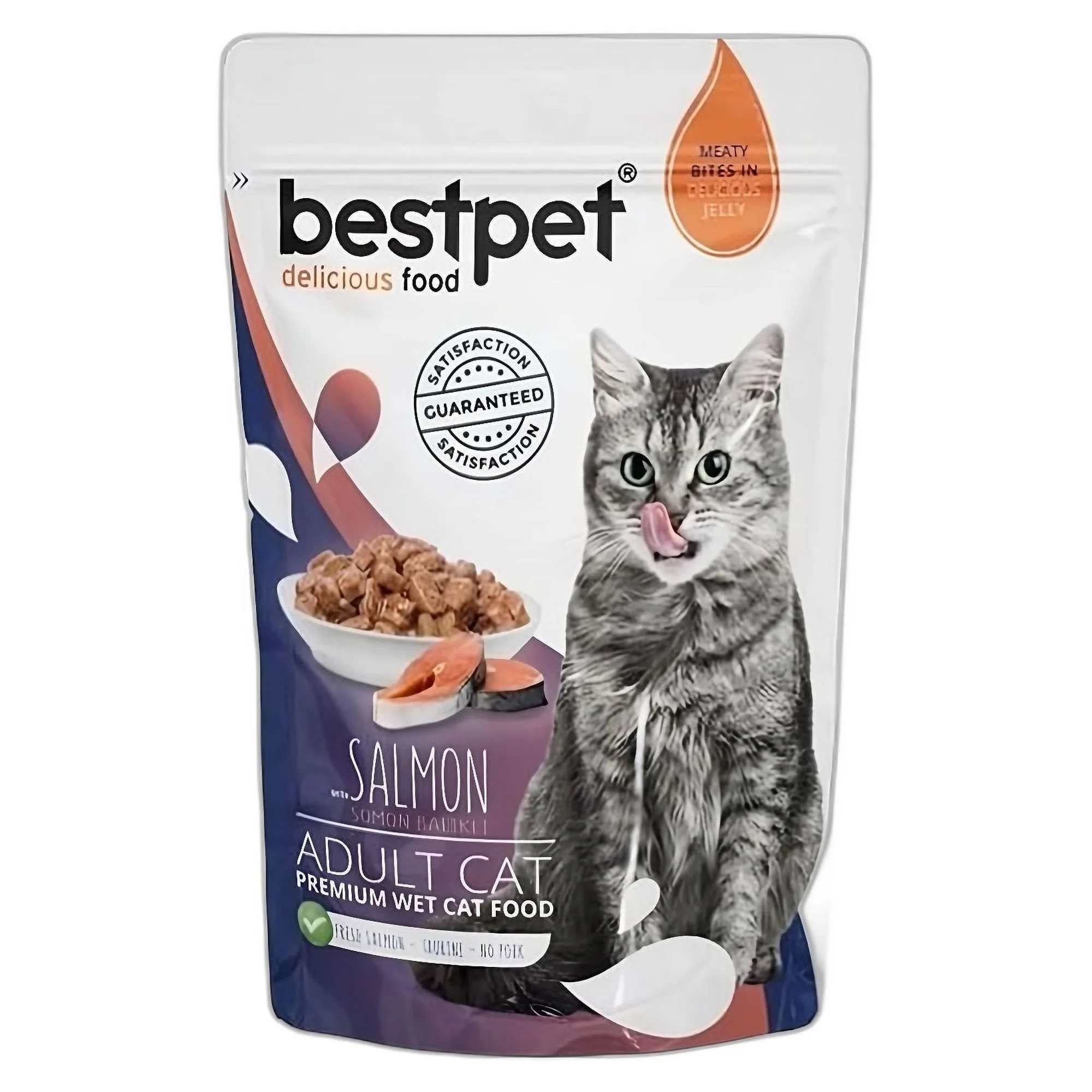 Bestpet Bestpet Salmon in Jelly Somonlu Yaş Yetişkin Maması 85G