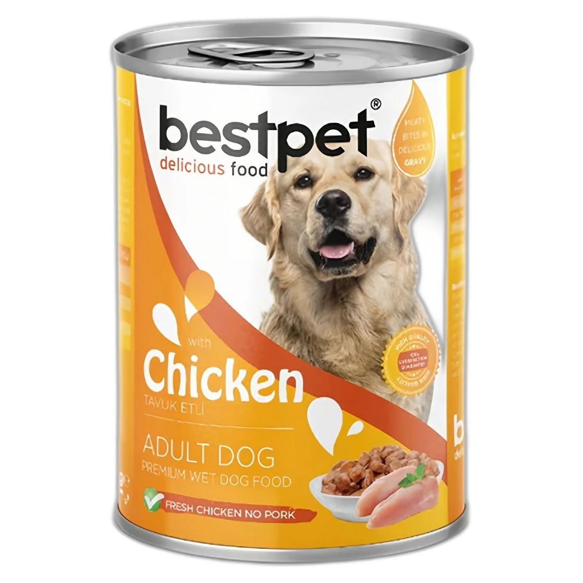 Bestpet Gravy Parça Tavuk Etli  Yetişkin Köpek Konservesi 400 G