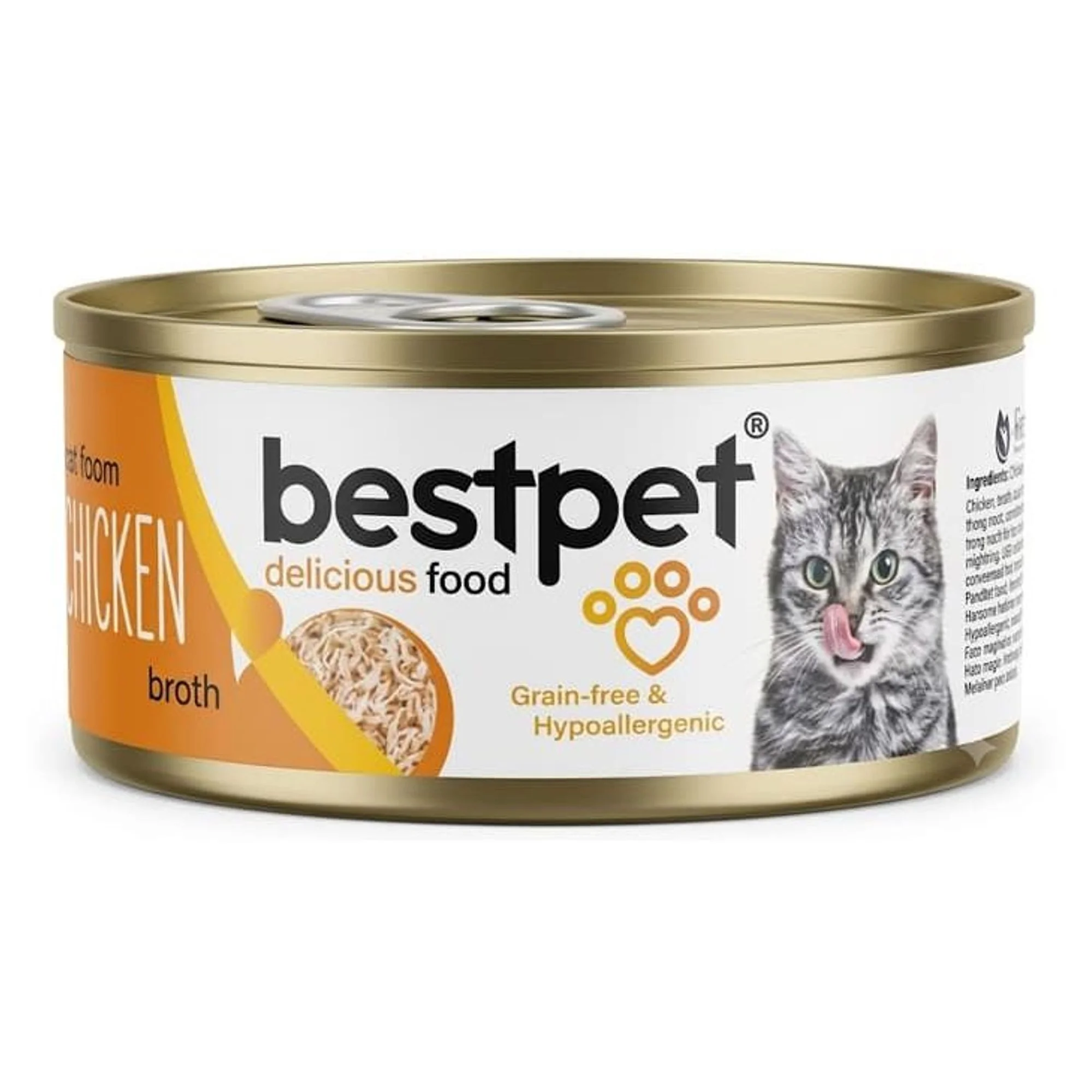 Bestpet Shredded Broth Tavuklu Yetişkin Kedi Konservesi 70 G