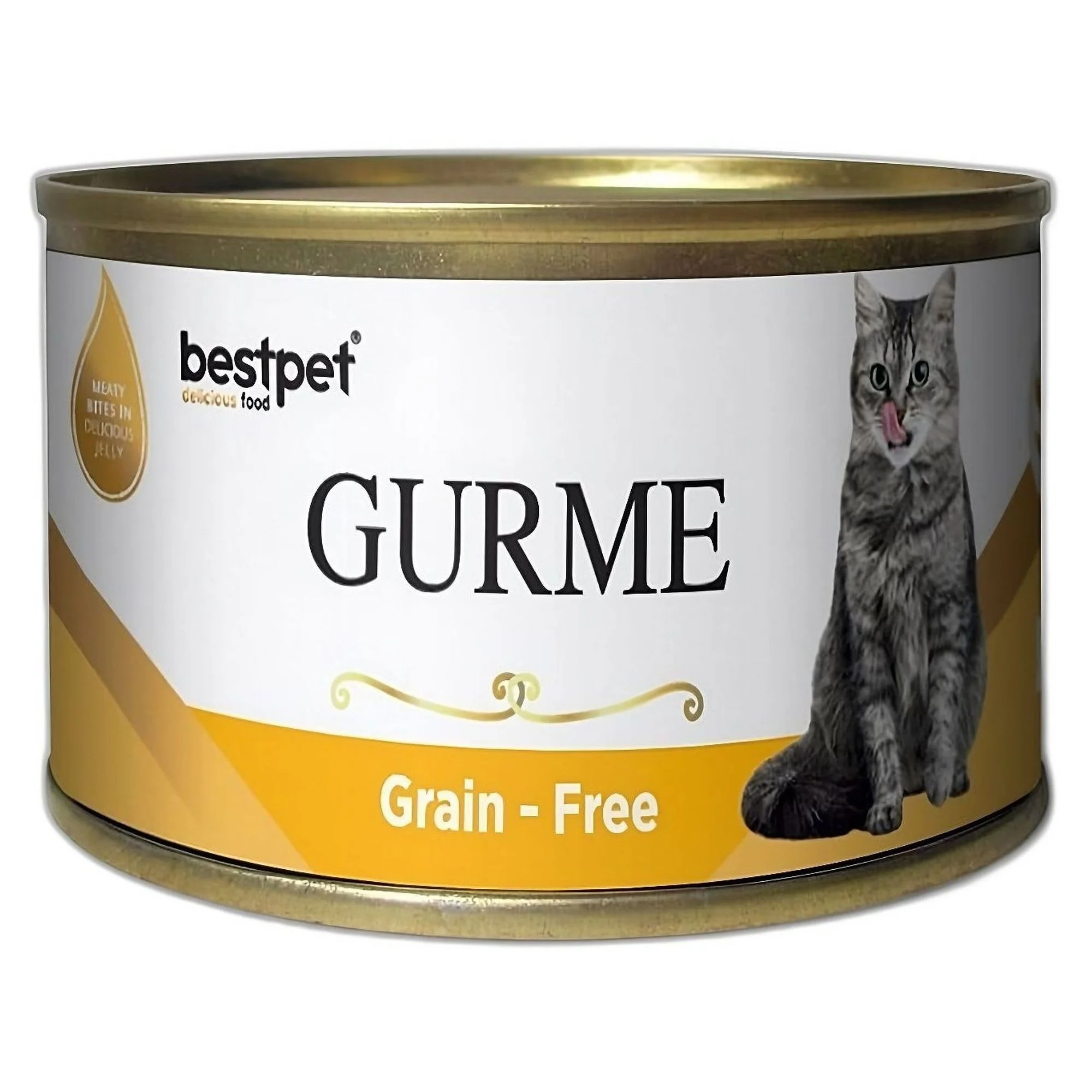 Bestpet Gurme Chicken in Jelly Tavuklu Yetişkin Kedi Konservesi 85G