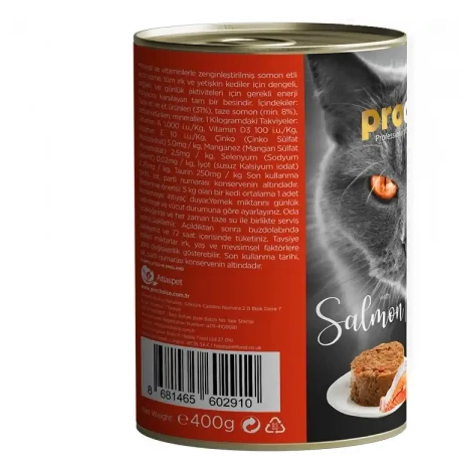 ProChoice ProChoice Tahılsız ve Şekersiz Somonlu Ezme Yetişkin Kedi Konservesi 400G — Normal, 420 g — Görsel 2