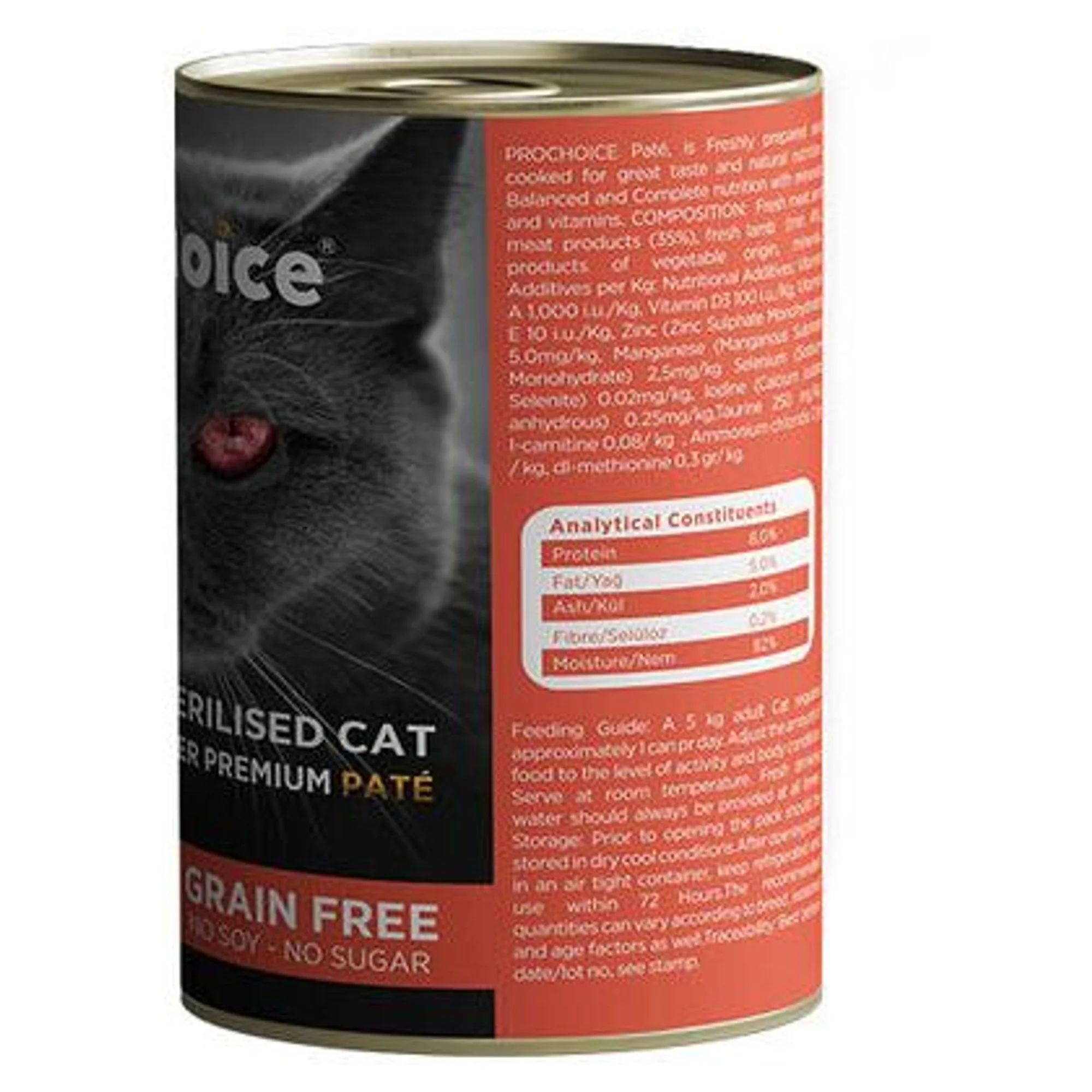 ProChoice ProChoice Tahılsız ve Şekersiz Kuzu Etli Ezme Kısırlaştırılmış Yetişkin Kedi Konservesi 400G — 420 g — Görsel 2