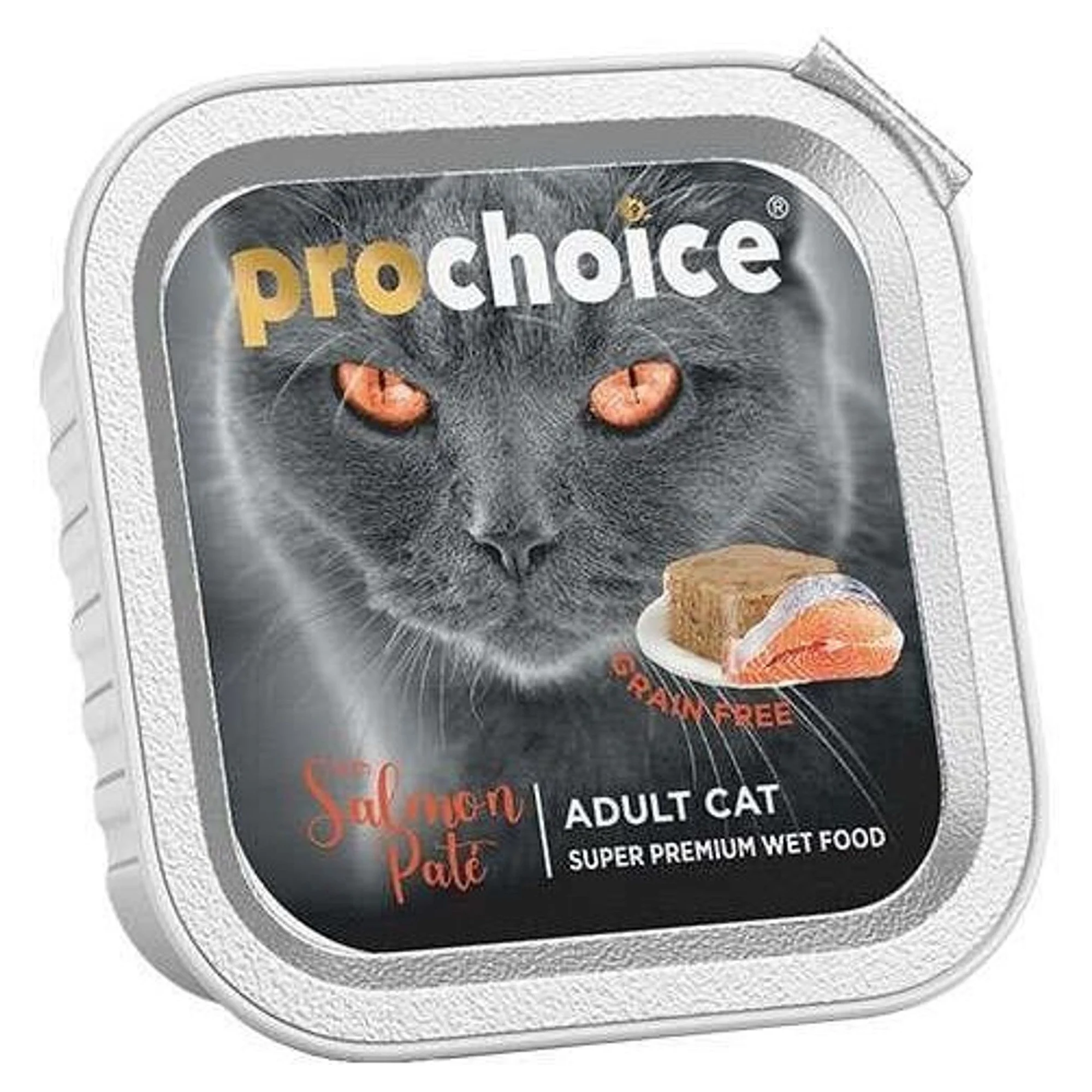 ProChoice ProChoice Pate Somonlu Tahılsız Ezme Yaş Kedi Maması 100 G