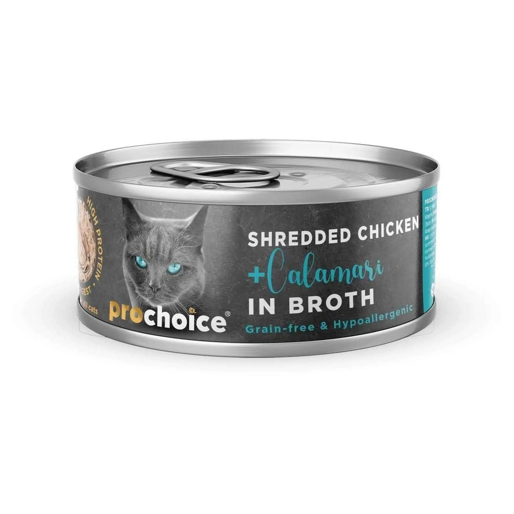 ProChoice ProChoice Deluxe Chicken&Calamar in Broth Sos İçinde Tavuklu ve Kalamarlı Tahılsız Yetişkin Kedi Konservesi 70G 