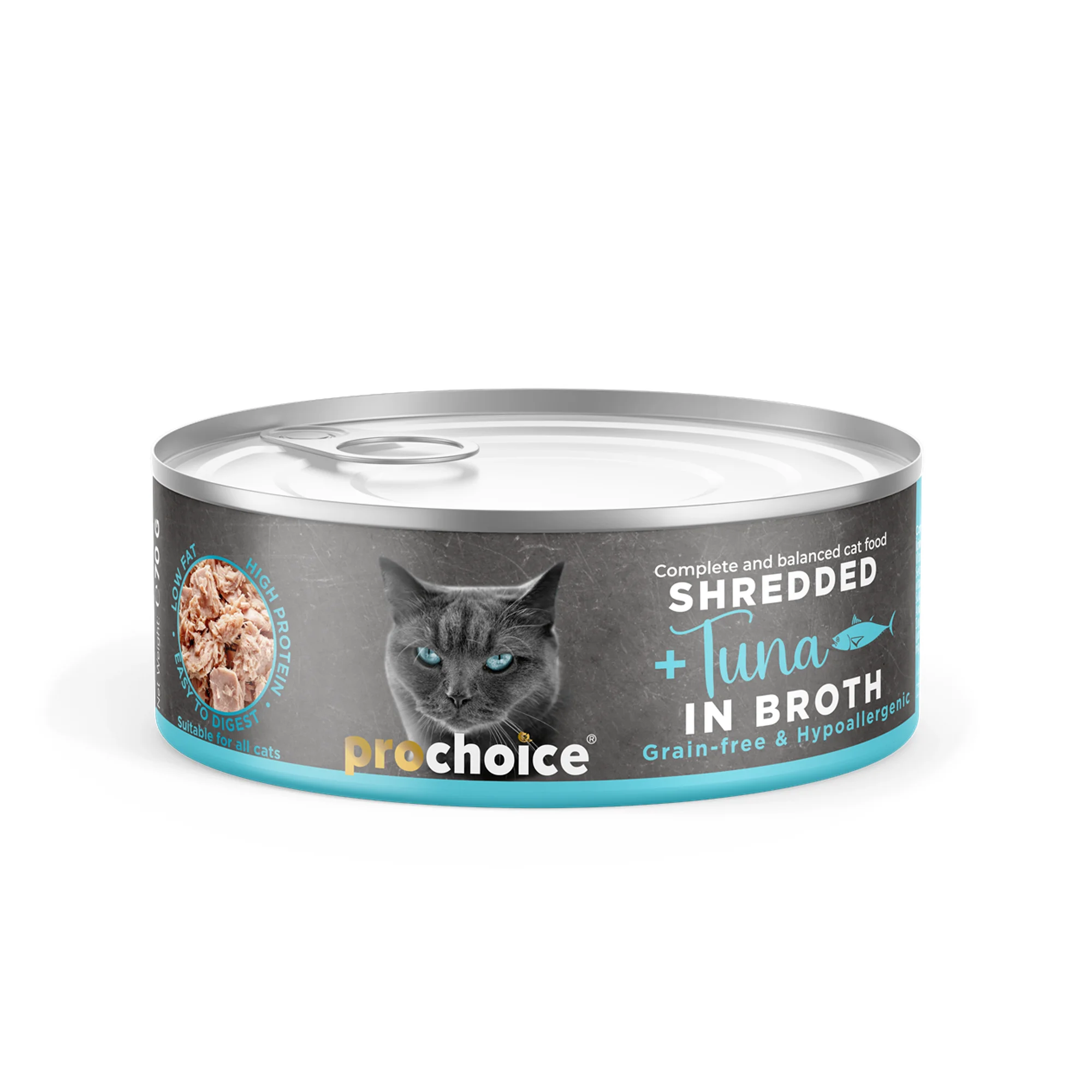 ProChoice ProChoice Deluxe Tuna in Broth Sos İçinde Ton Balıklı Tahılsız Yetişkin Kedi Konservesi 70G