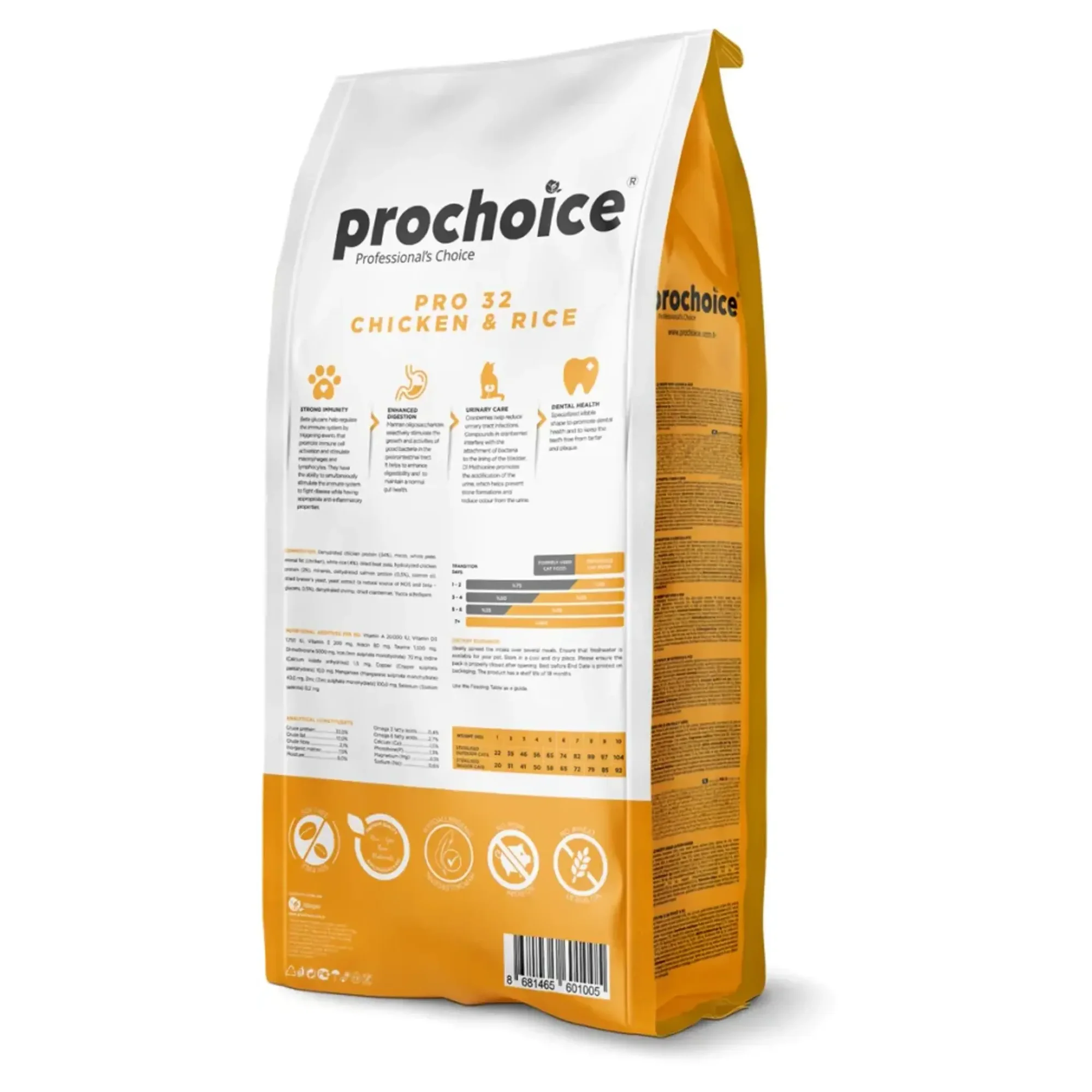 ProChoice ProChoice Pro32 Hipoalerjenik Düşük Tahıllı Pirinçli ve Tavuklu Kısırlaştırılmış Yetişkin Kedi Maması 15 KG — 15 kg — Görsel 2