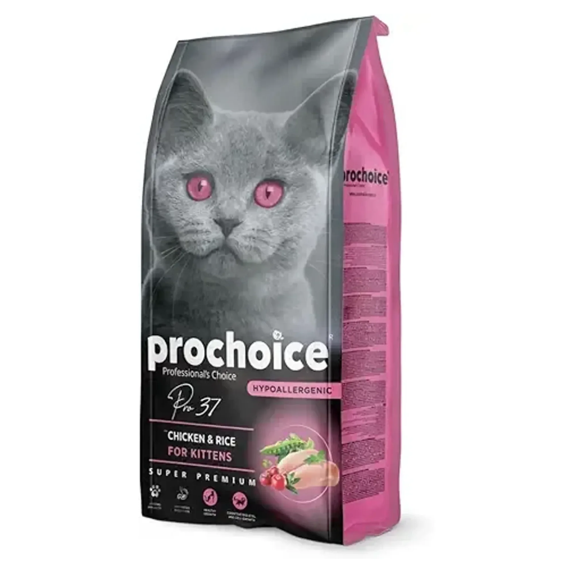 ProChoice ProChoice Pro37 Hipoalerjenik Düşük Tahıllı Pirinçli ve Tavuklu Yavru Kedi Maması 15KG