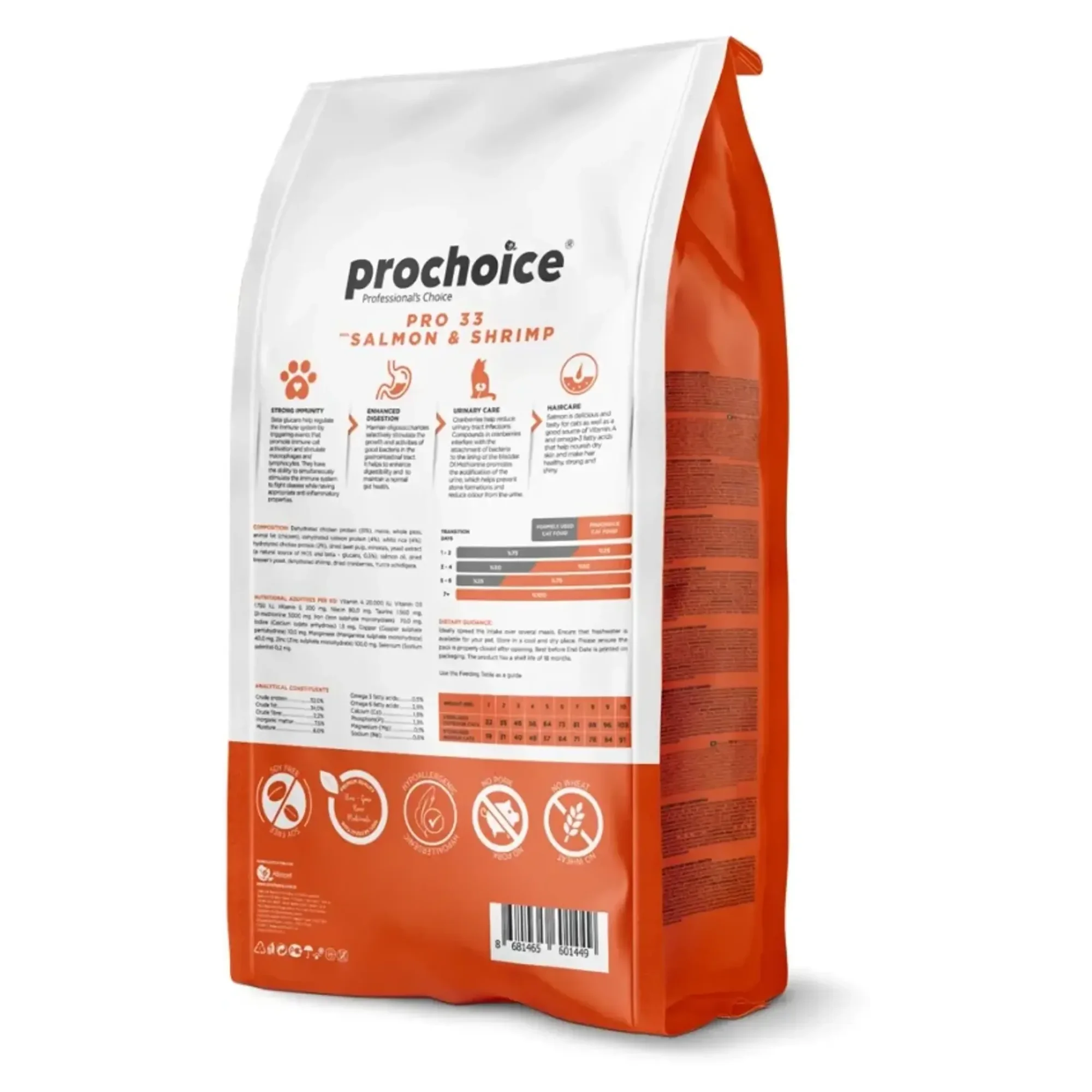 ProChoice ProChoice Pro33 Hipoaleejenik Düşük Tahıllı Somonlu ve Karidesli Kısırlaştırılmış Yetişkin Kedi Maması 2 KG — 2 kg — Görsel 2