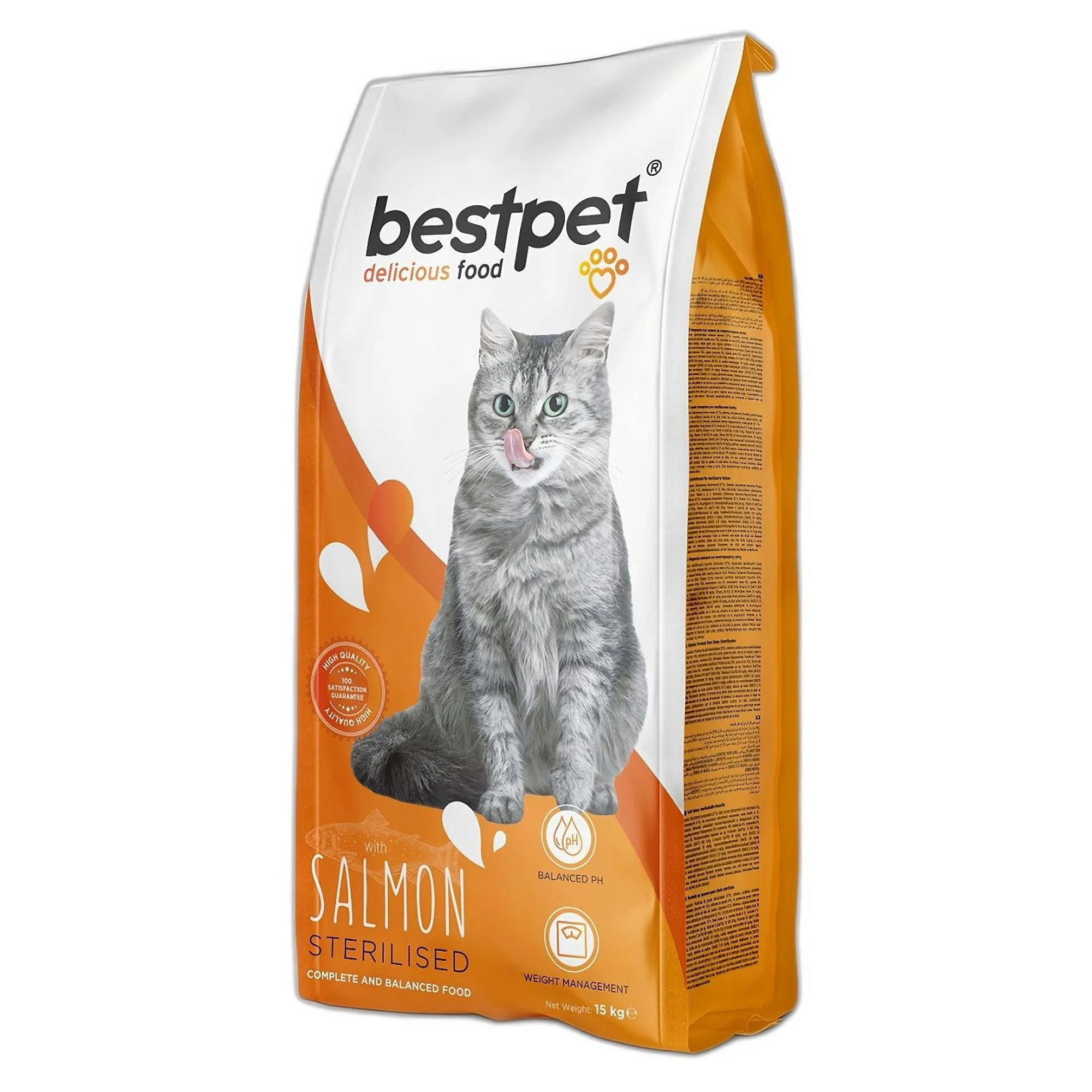 Bestpet Bestpet Somonlu Kısırlaştırılmış Yetişkin Kedi Maması 15 KG