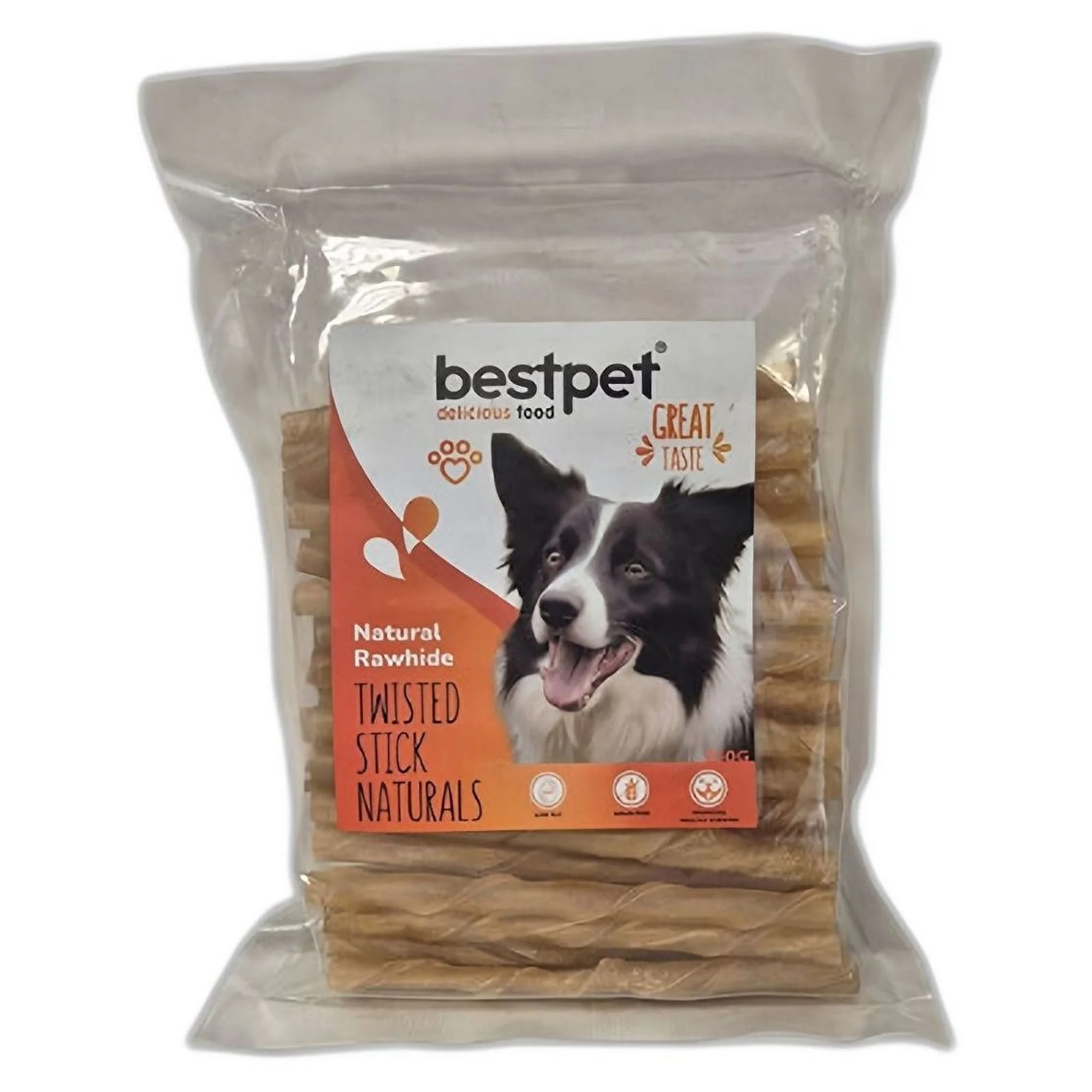 Bestpet Twisted Stick Burgu Doğal Kemik Çubuk Köpek Ödülü 350 G