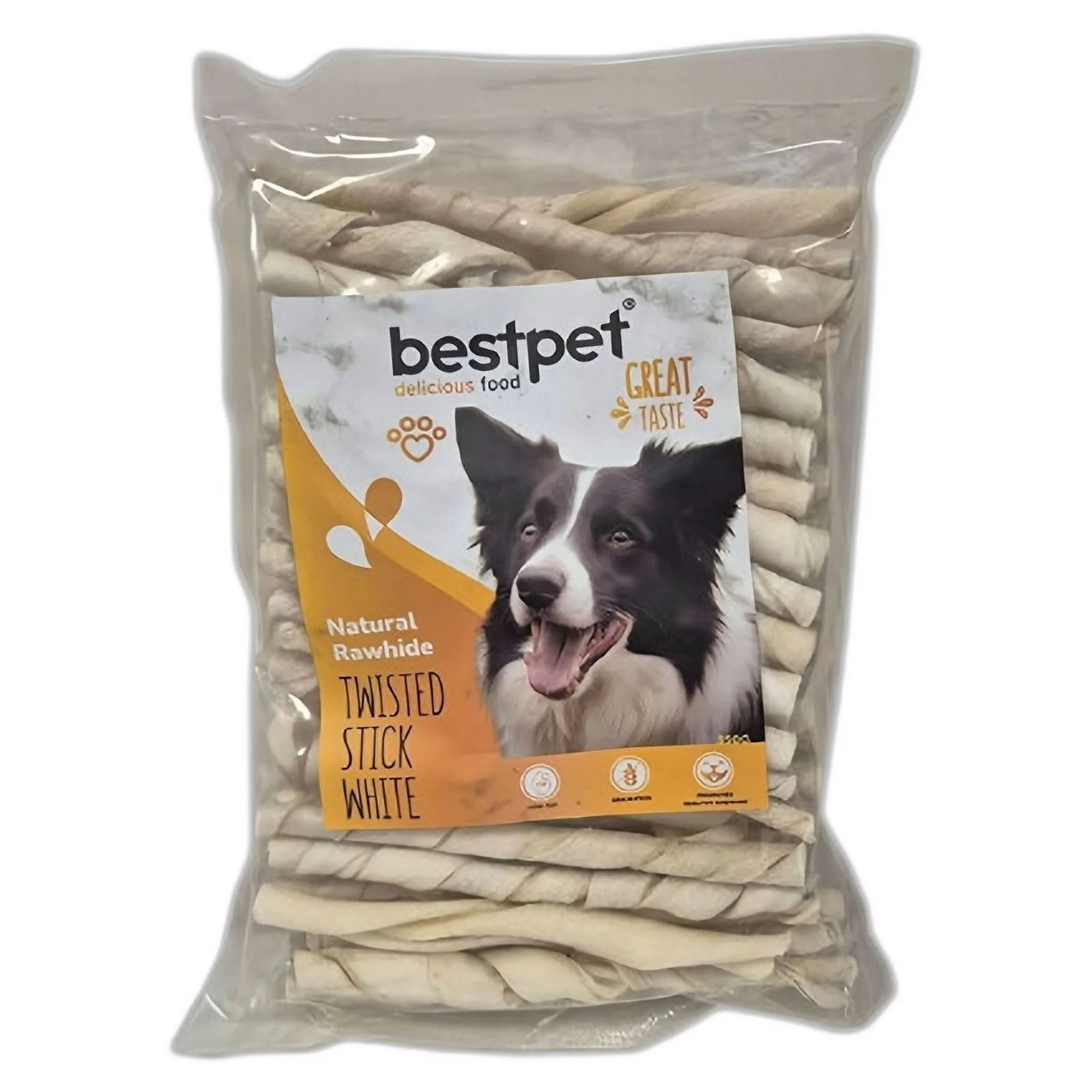 Bestpet Twisted Stick Burgu Beyaz Kemik Çubuk Köpek Ödülü 350 G