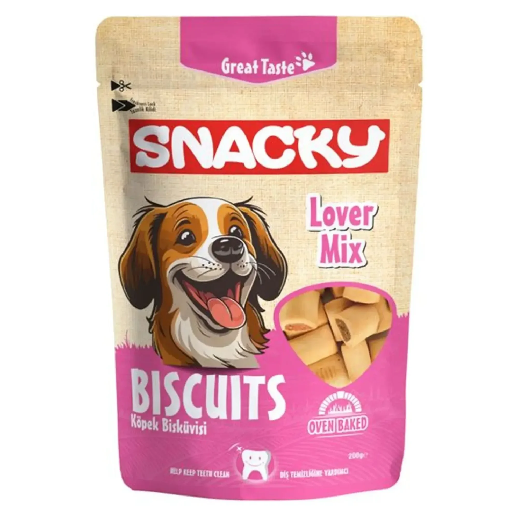 Snacky Snacky Animal Lover Köpek Bisküvisi 200G