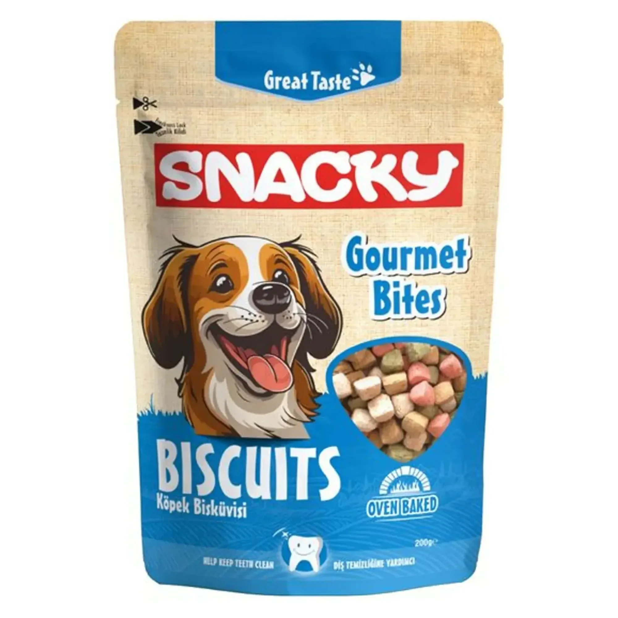 Snacky Gourmet Bites Köpek Bisküvisi 200 G