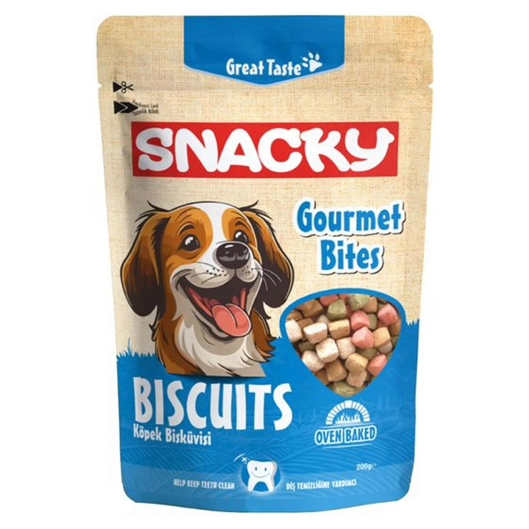 Snacky Snacky Gourmet Bites Köpek Bisküvisi 200 G