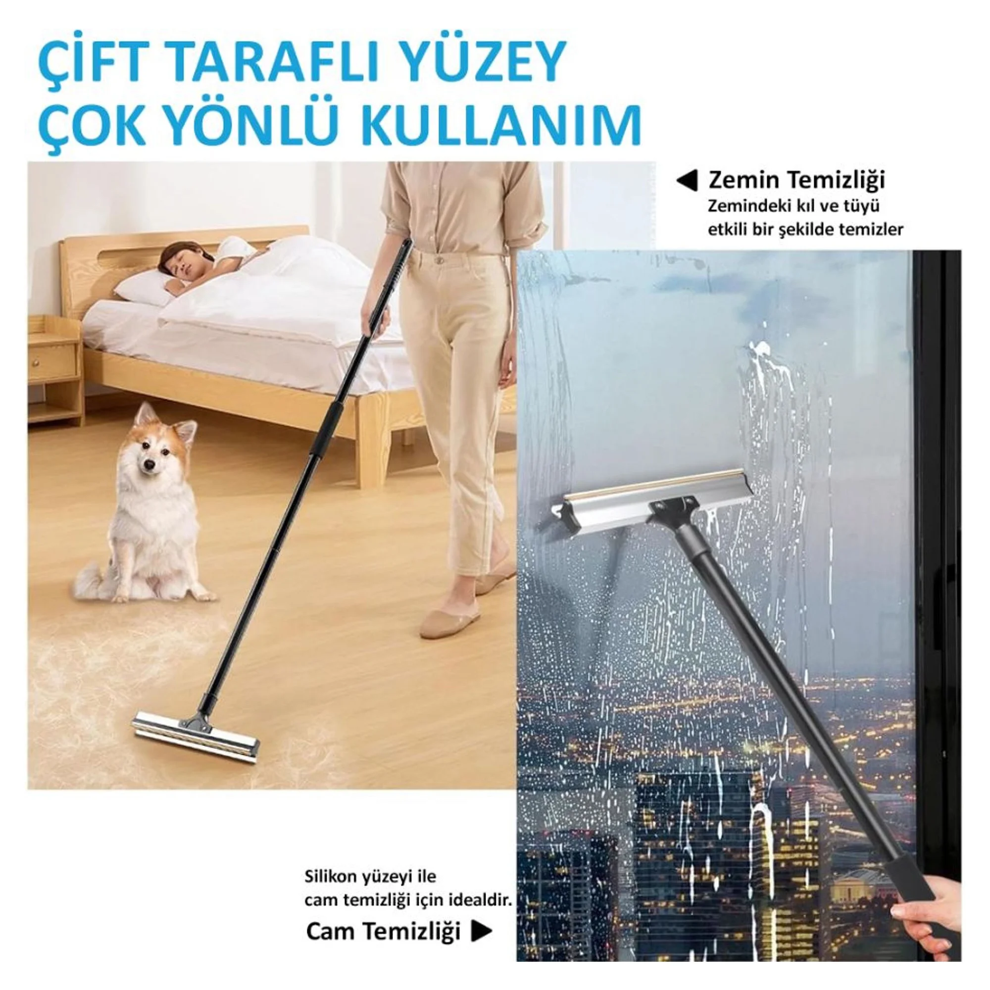 Flip Flip Fonksiyonel Tüy Temizleme Fırçası — Temizlik Ürünleri — Görsel 4